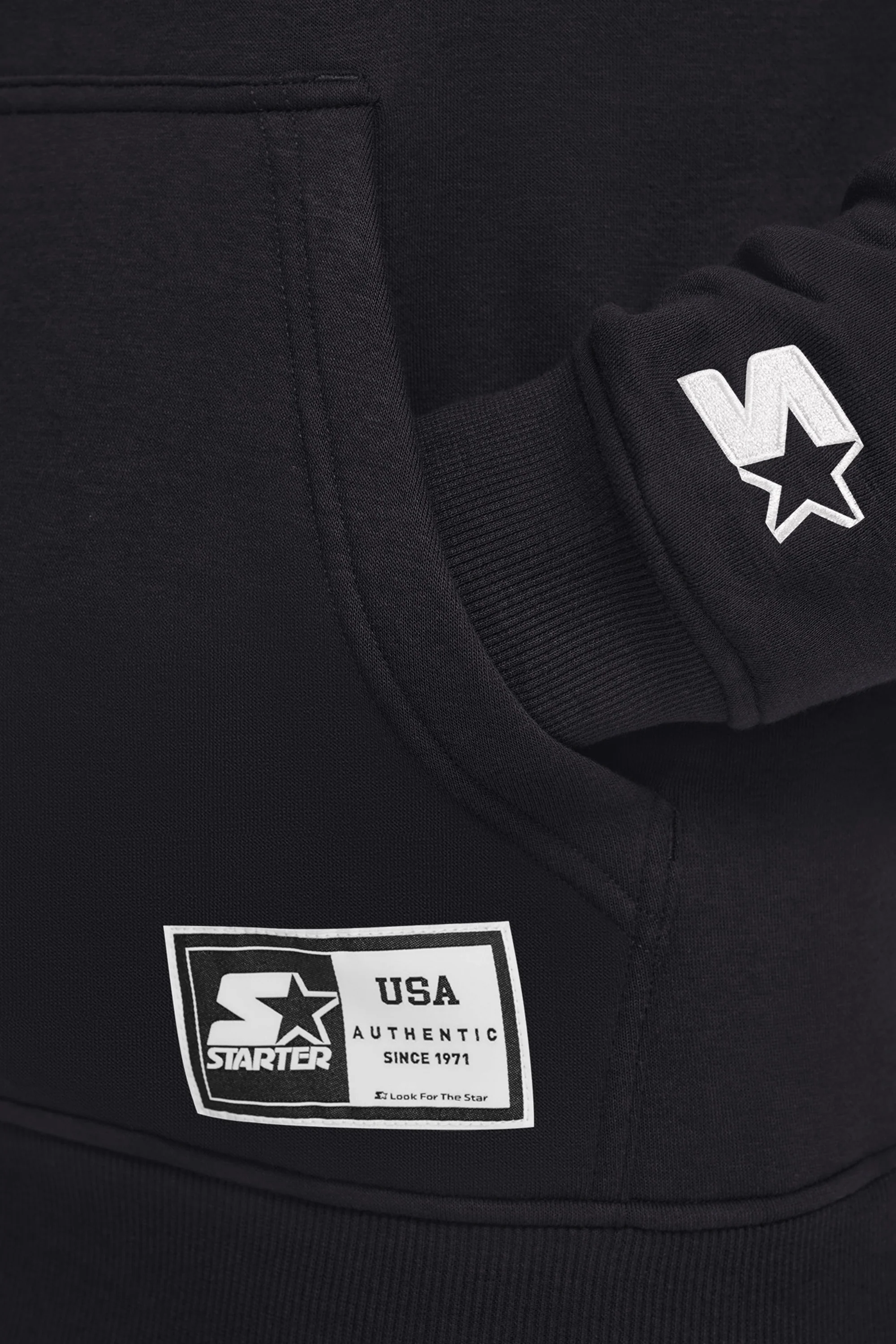 MENS STARTER EMBROIDERED FLEECE HOODIE - Image 3