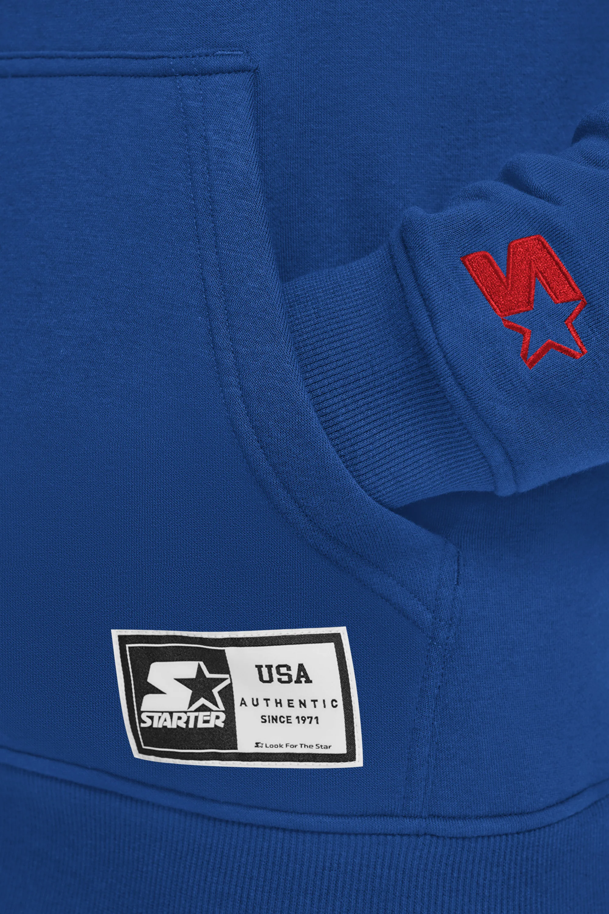 MENS STARTER EMBROIDERED FLEECE HOODIE - Image 3