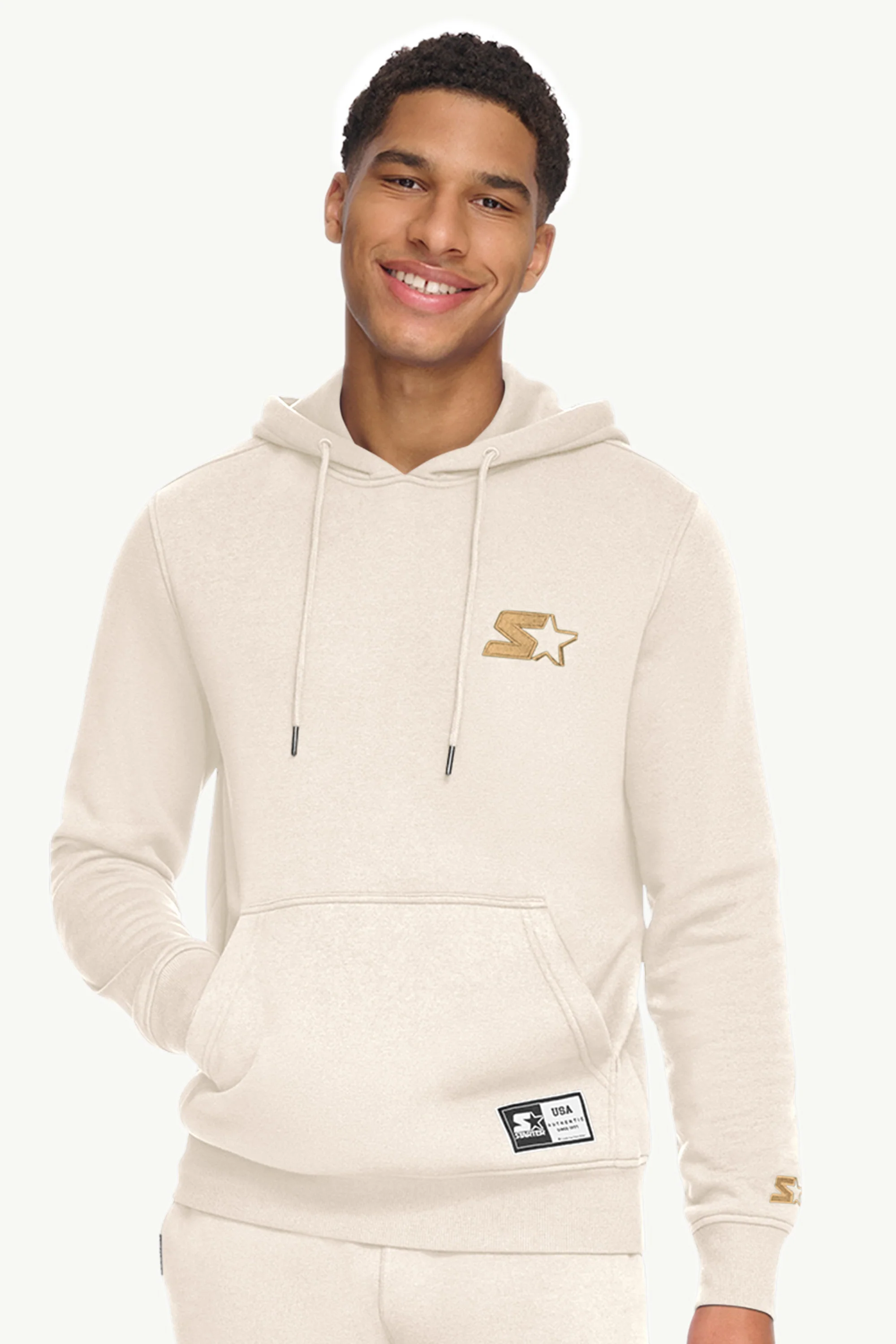 MENS STARTER EMBROIDERED FLEECE HOODIE