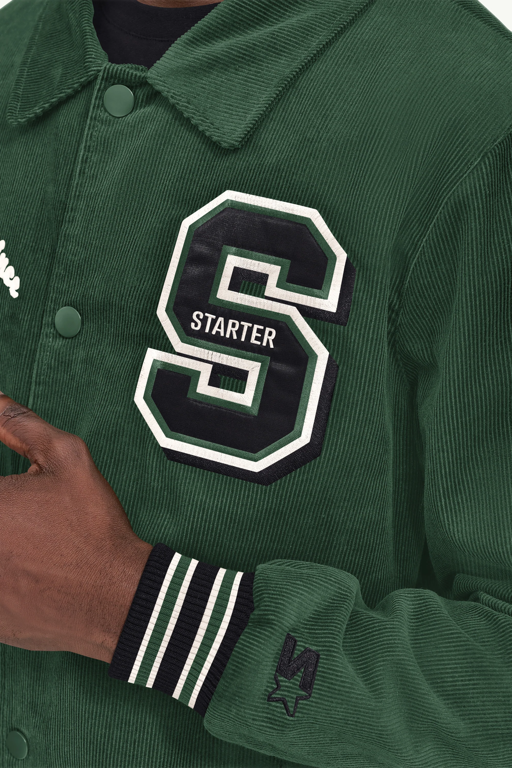 MENS STARTER CORDUROY VARSITY JACKET - Image 4