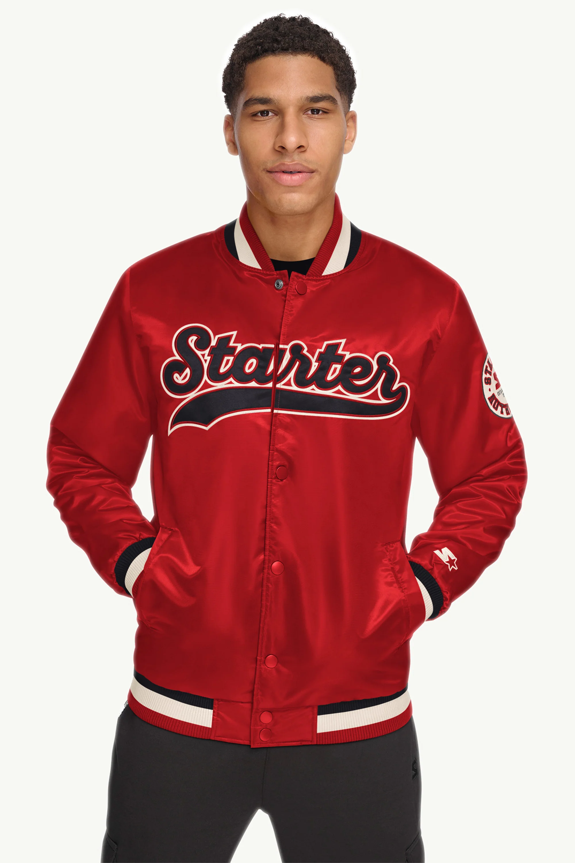 MENS STARTER VARSITY BOMBER JACKET