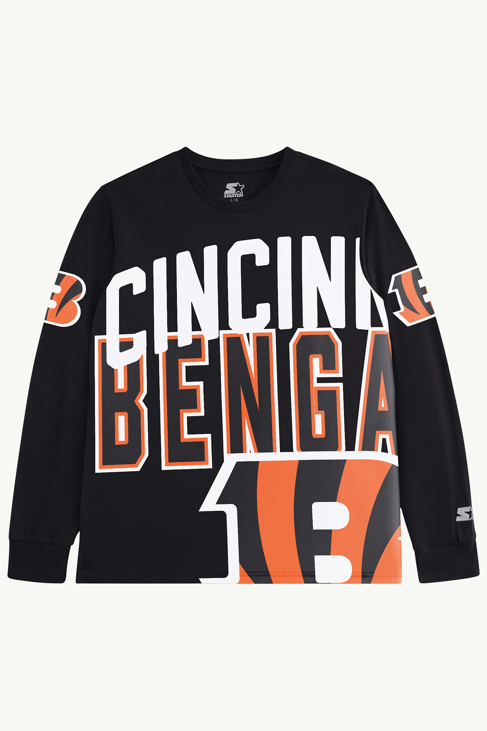 CINCINNATI BENGALS CLUTCH HIT LONG SLEEVE GRAPHIC TEE