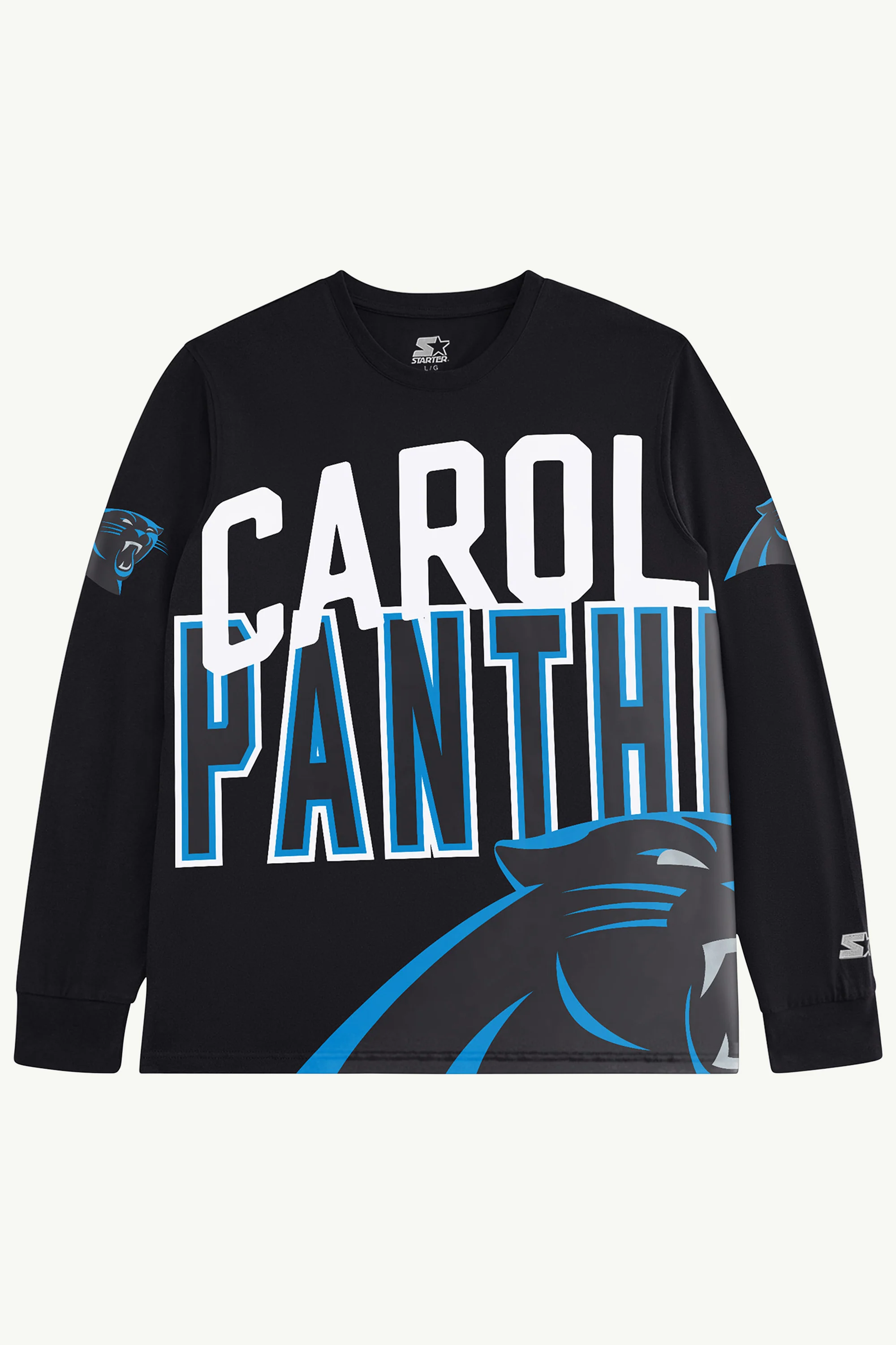 CAROLINA PANTHERS CLUTCH HIT LONG SLEEVE GRAPHIC TEE