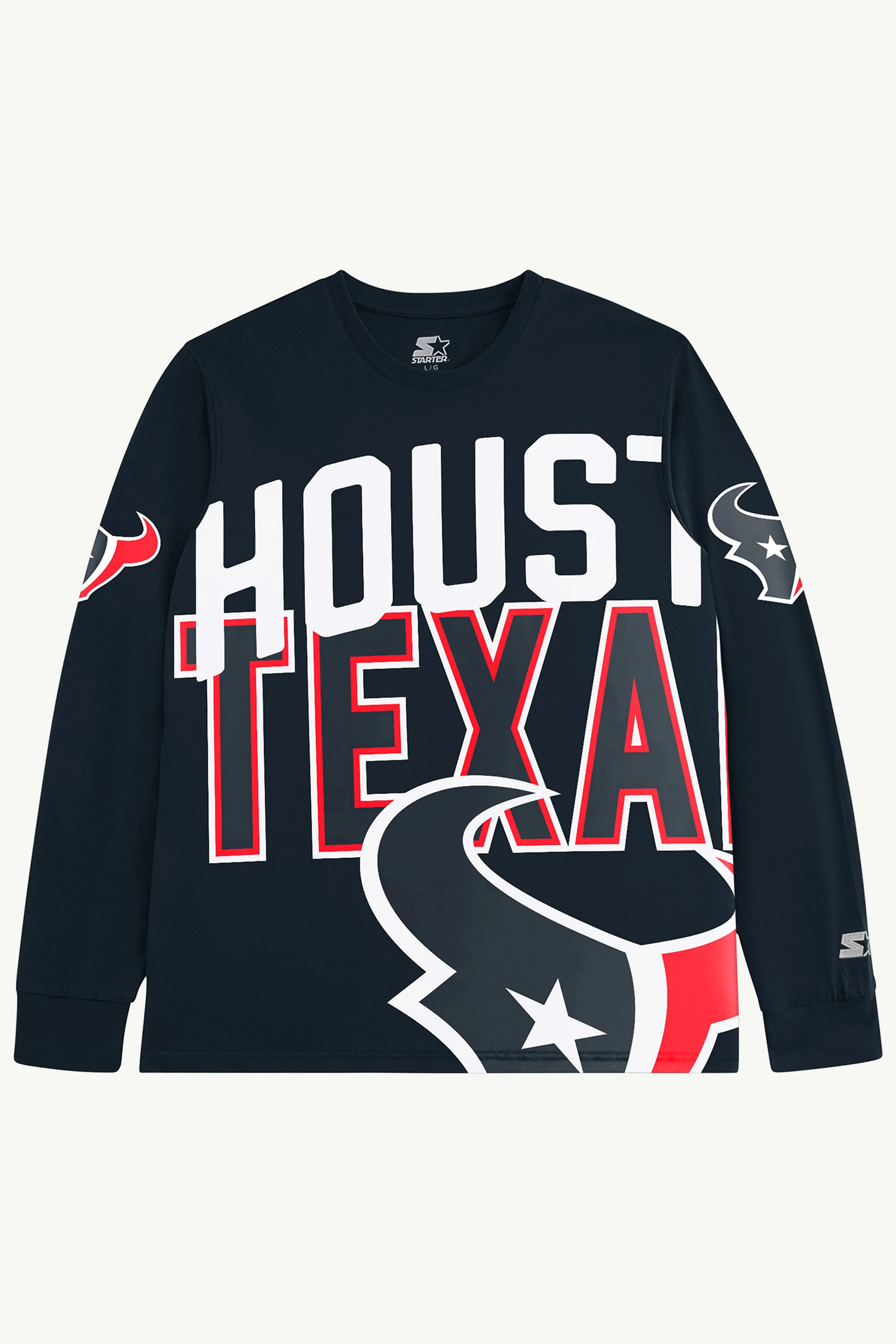 HOUSTON TEXANS CLUTCH HIT LONG SLEEVE GRAPHIC TEE