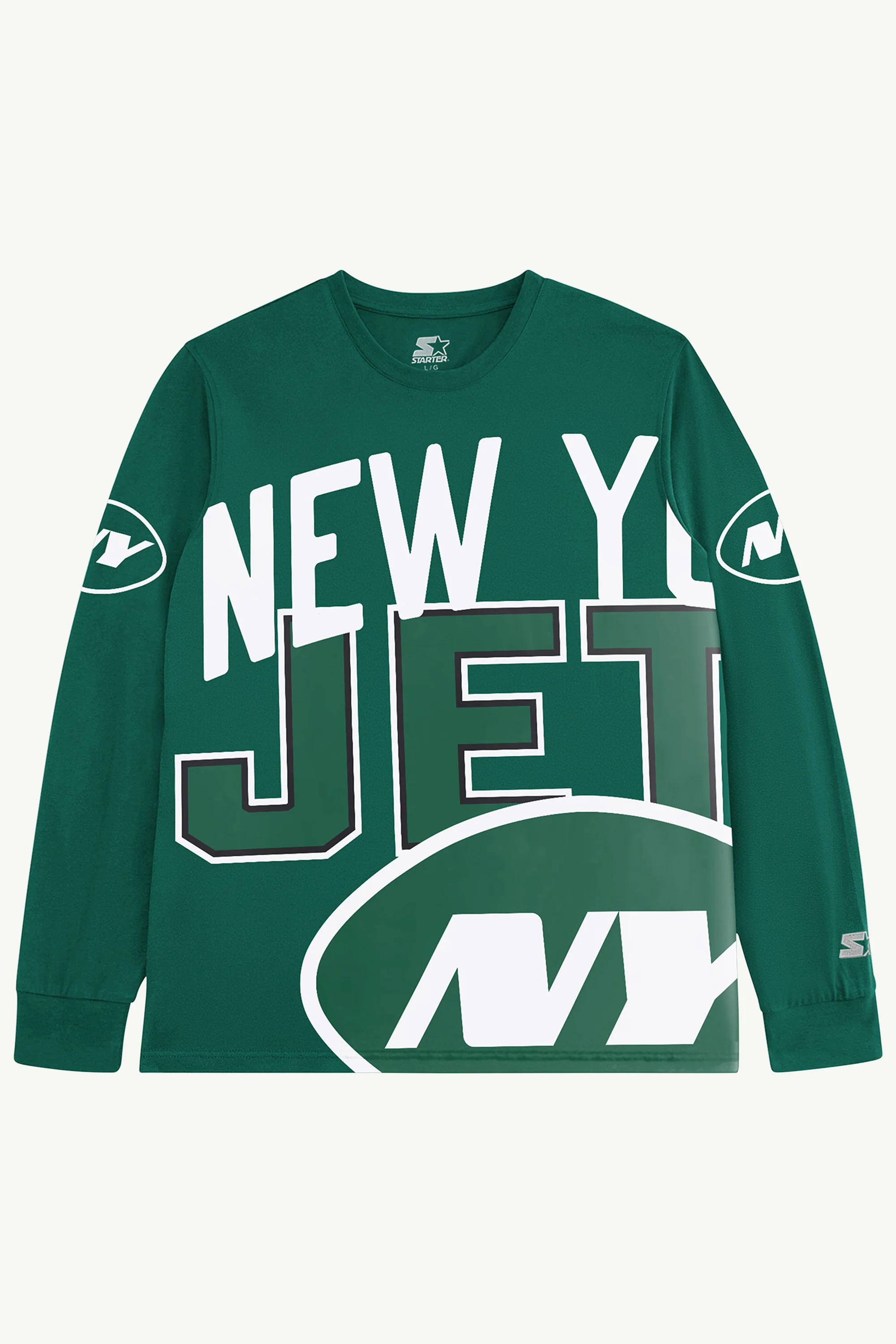 NEW YORK JETS CLUTCH HIT LONG SLEEVE GRAPHIC TEE