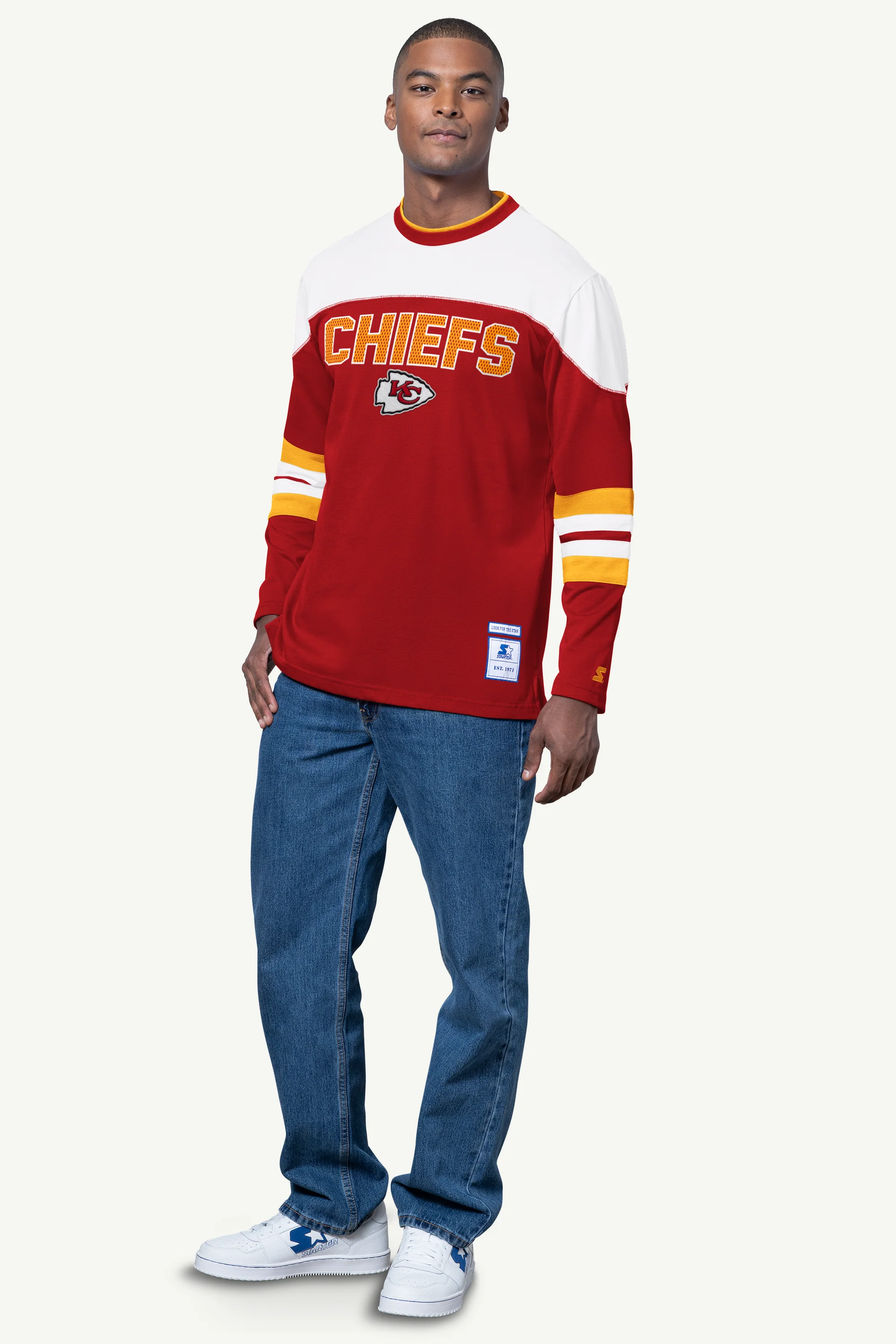 MENS KANSAS CITY CHIEFS LONG SLEEVE PULLOVER - Image 3