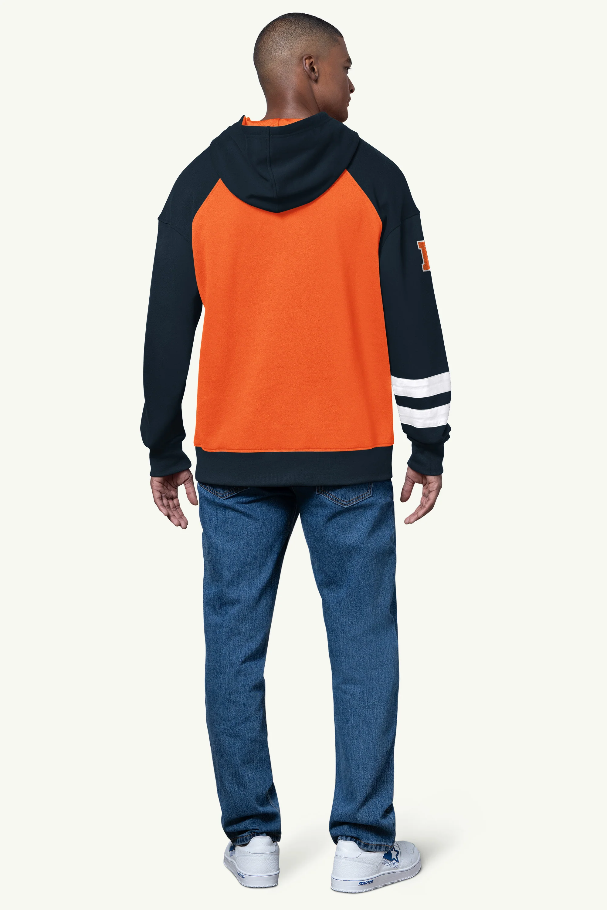 MENS CHICAGO BEARS INTERCEPTION COLORBLOCK HOODIE - Image 3