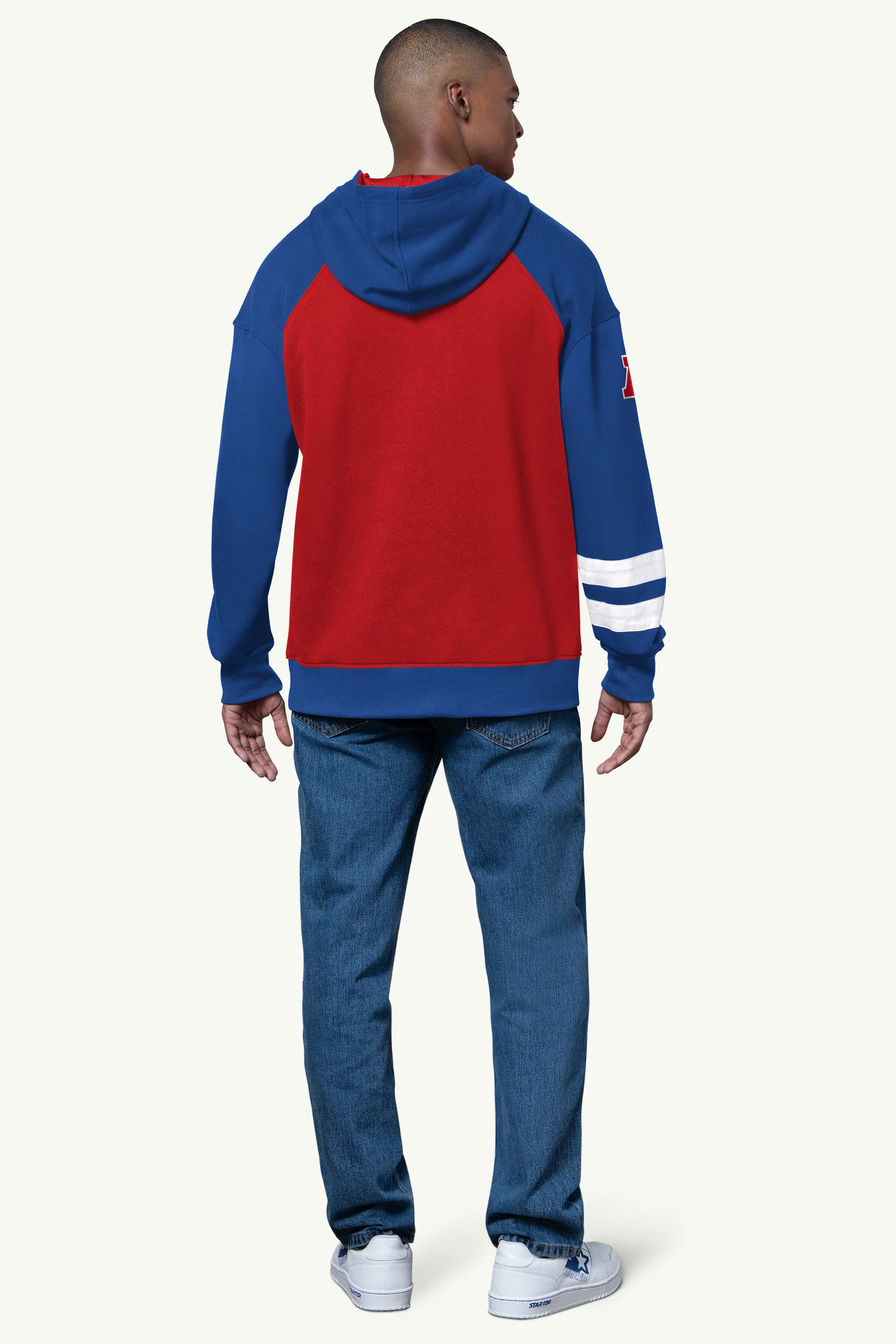 MENS BUFFALO BILLS INTERCEPTION COLORBLOCK HOODIE - Image 3