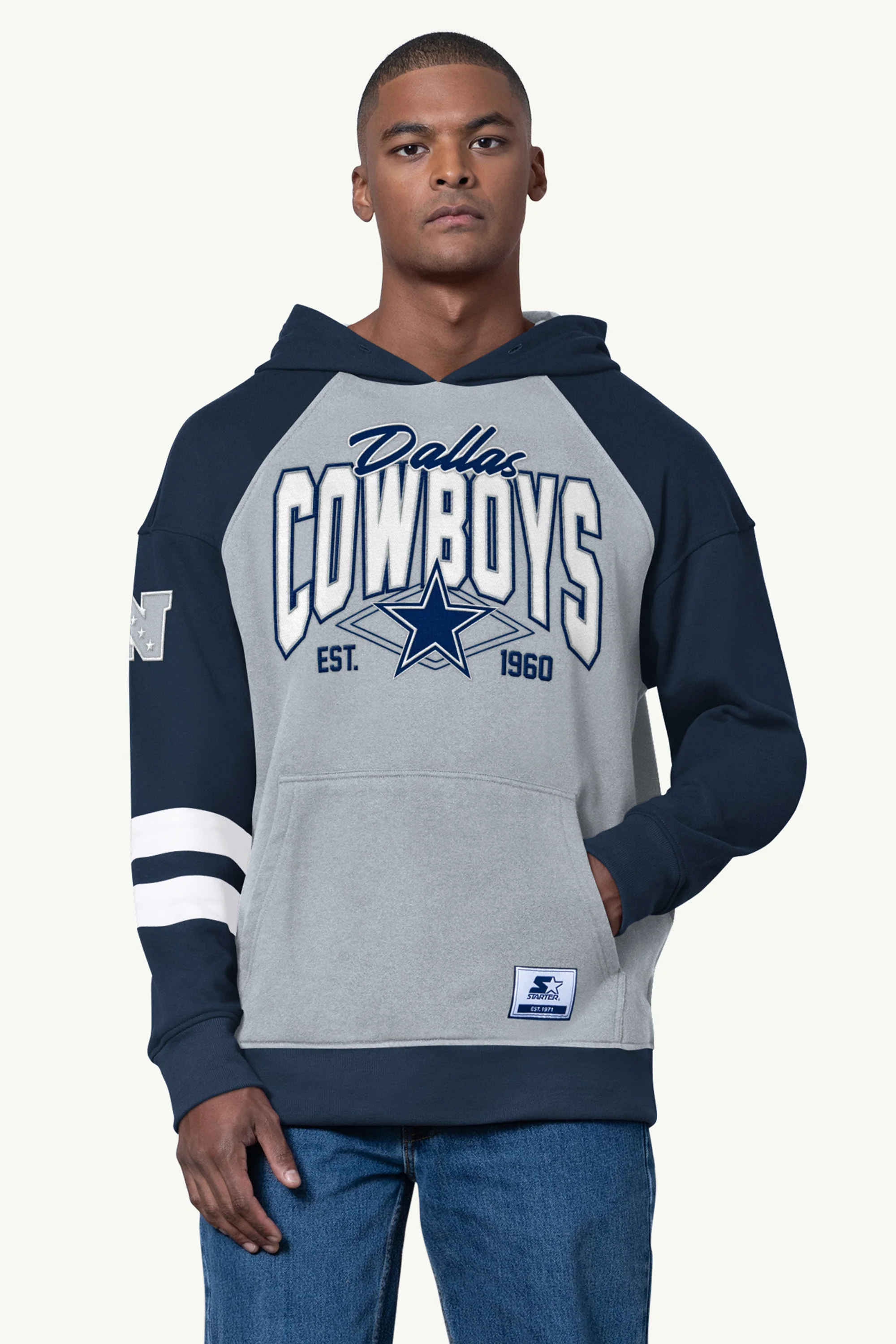 MENS DALLAS COWBOYS INTERCEPTION COLORBLOCK HOODIE