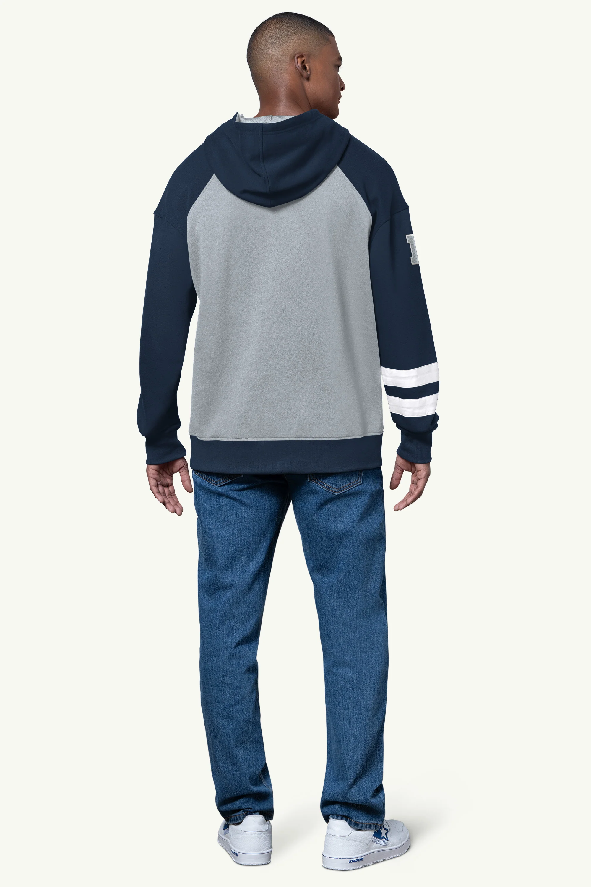 MENS DALLAS COWBOYS INTERCEPTION COLORBLOCK HOODIE - Image 3