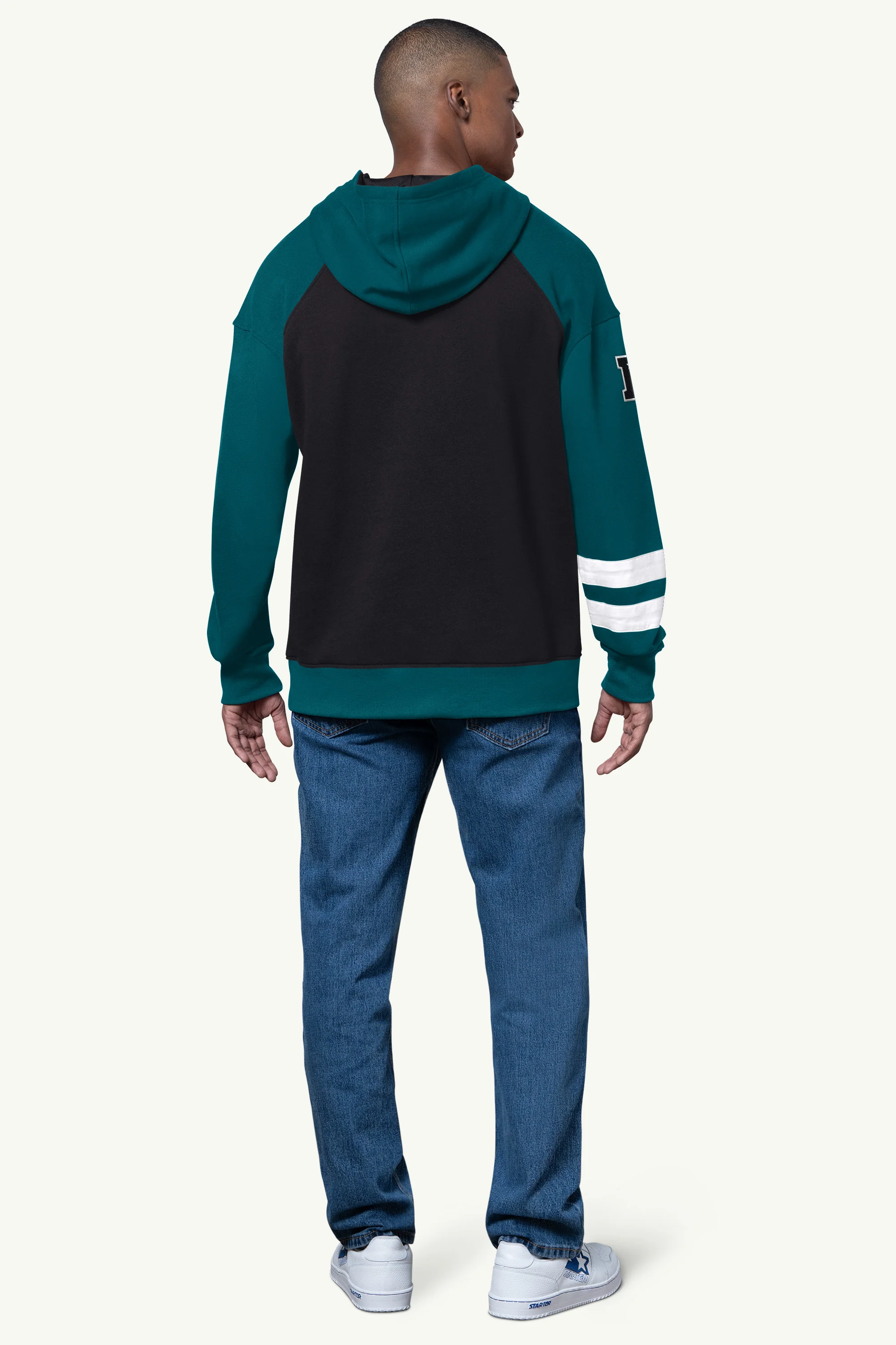 MENS PHILADELPHIA EAGLES INTERCEPTION COLORBLOCK HOODIE - Image 3