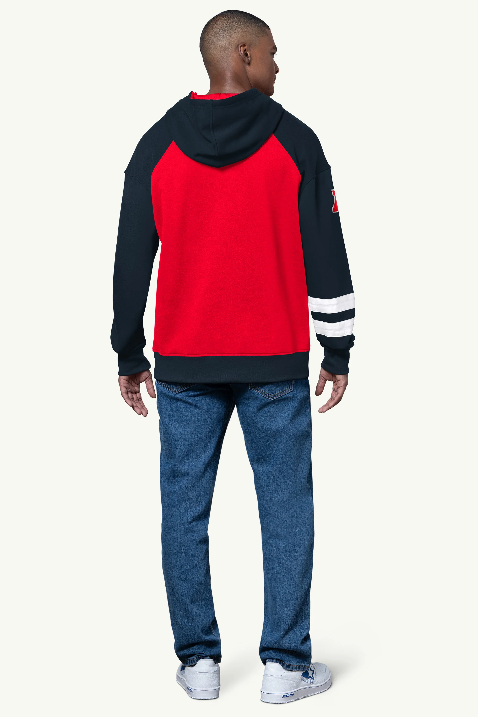 MENS HOUSTON TEXANS INTERCEPTION COLORBLOCK HOODIE - Image 3