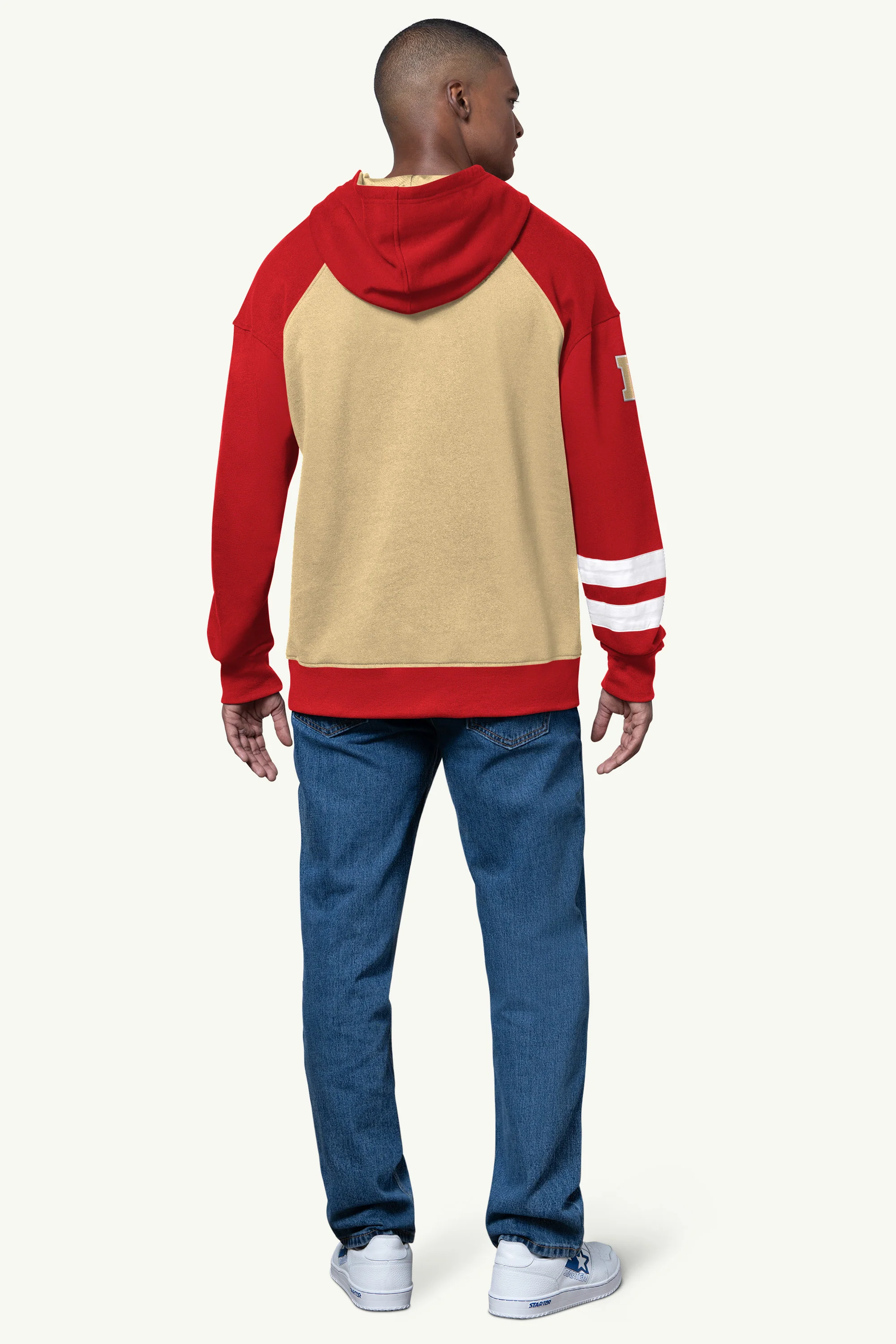 MENS SAN FRANCISCO 49ERS INTERCEPTION COLORBLOCK HOODIE - Image 3