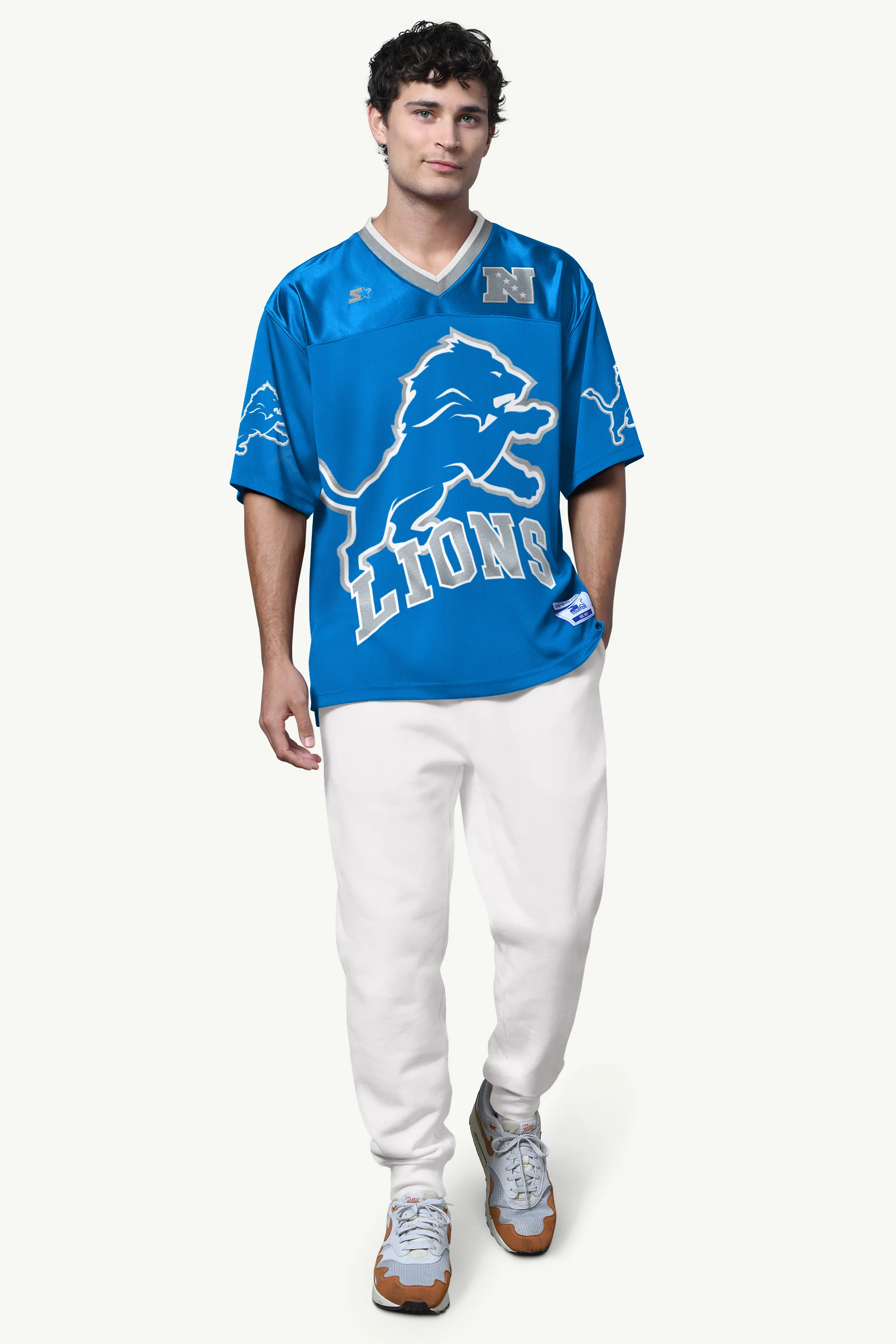 MENS DETROIT LIONS FORWARD PASS JERSEY - Image 2
