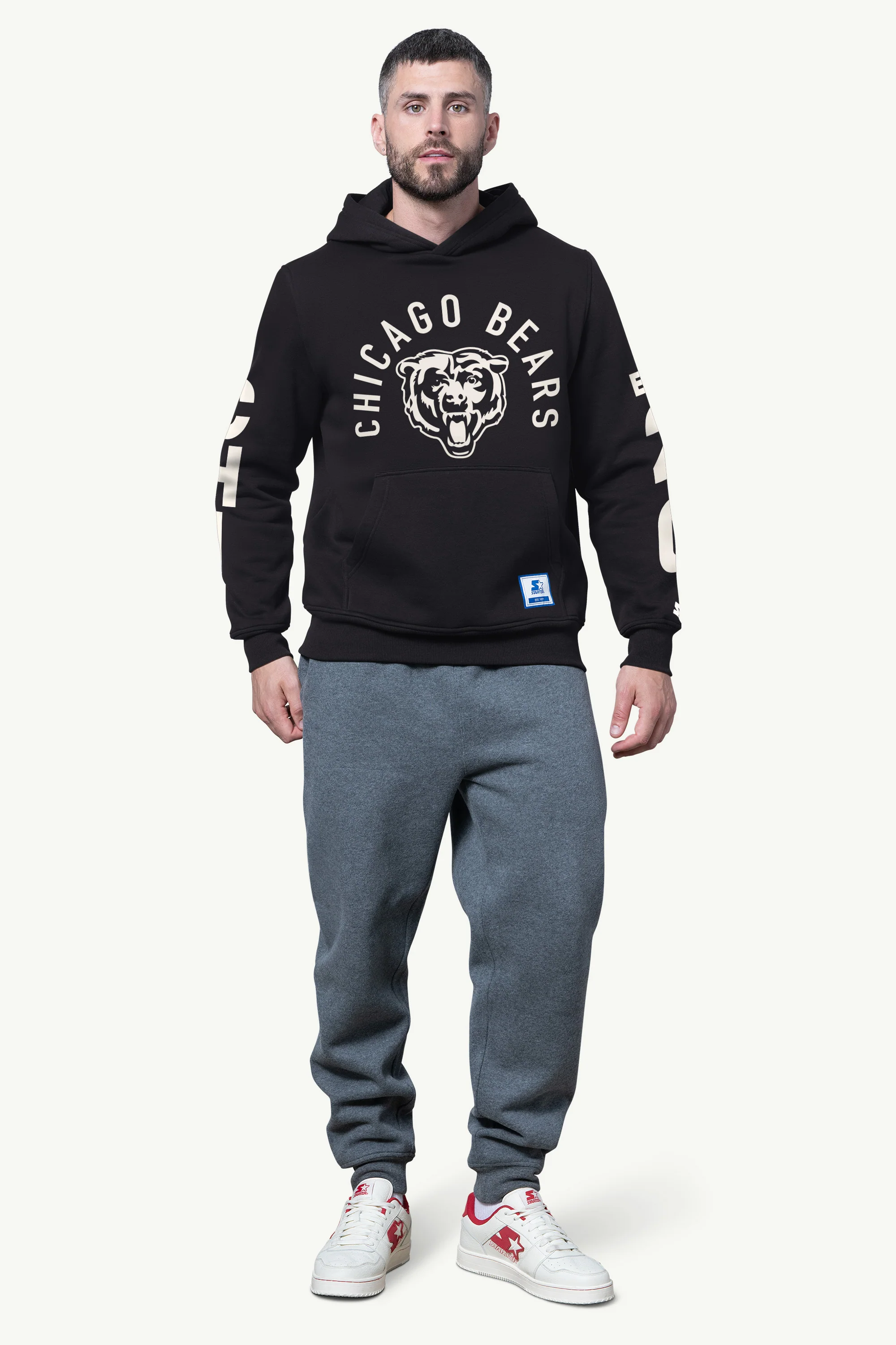 MENS CHICAGO BEARS HANDOFF FLEECE HOODIE - Image 2