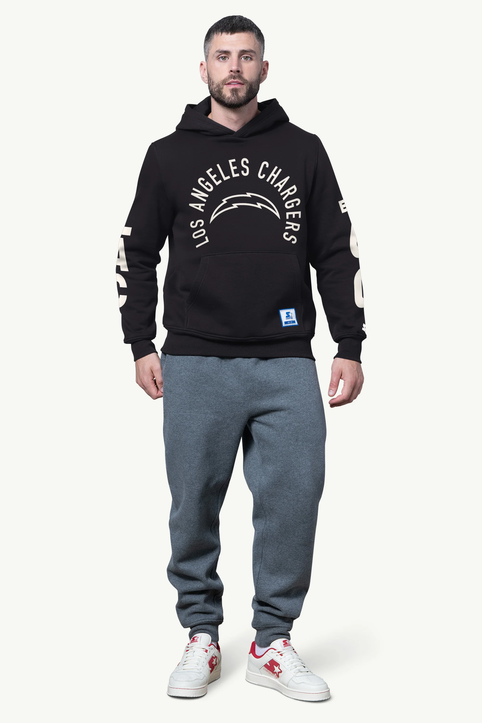 MENS LOS ANGELES CHARGERS HANDOFF FLEECE HOODIE - Image 2
