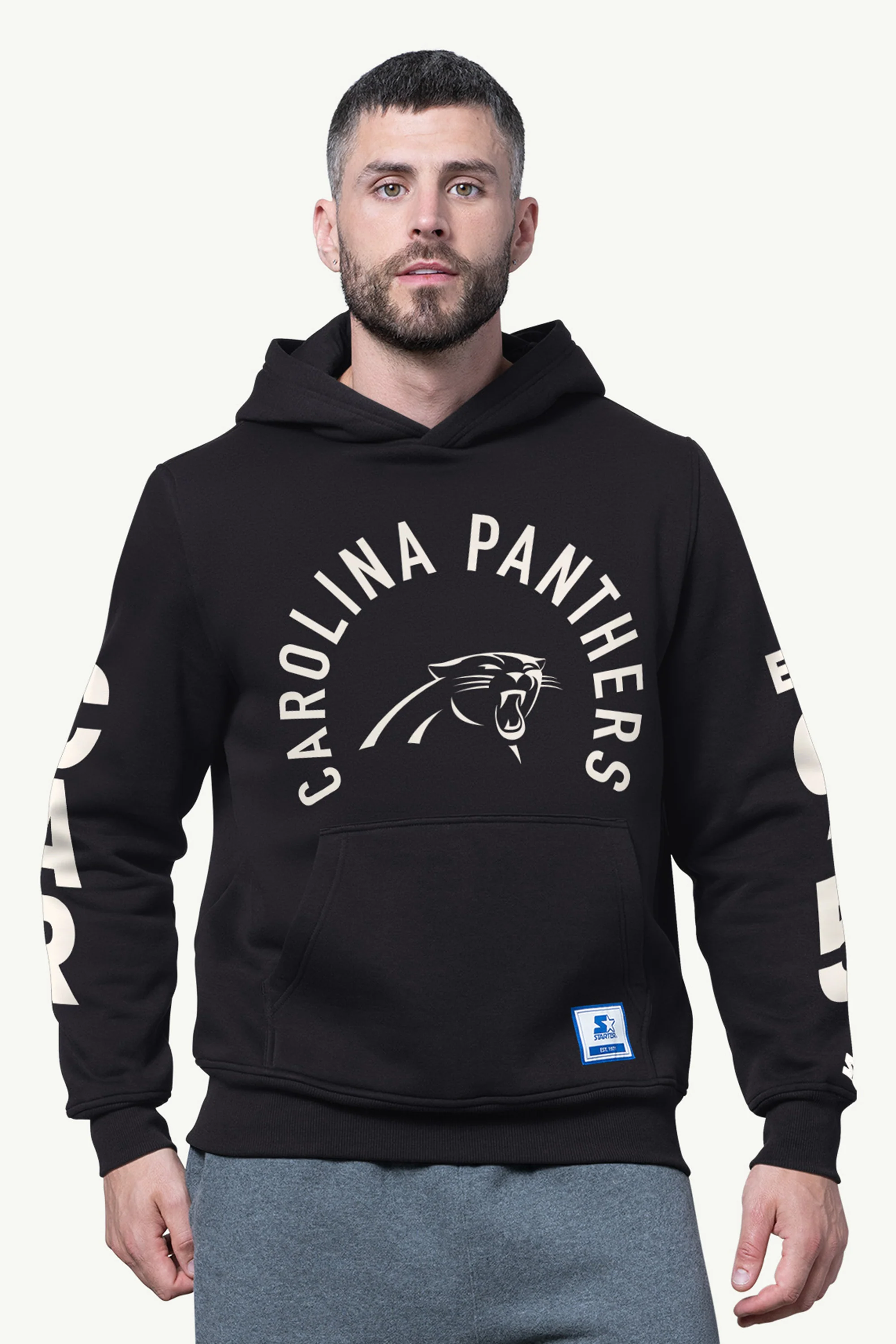 MENS CAROLINA PANTHERS HANDOFF FLEECE HOODIE