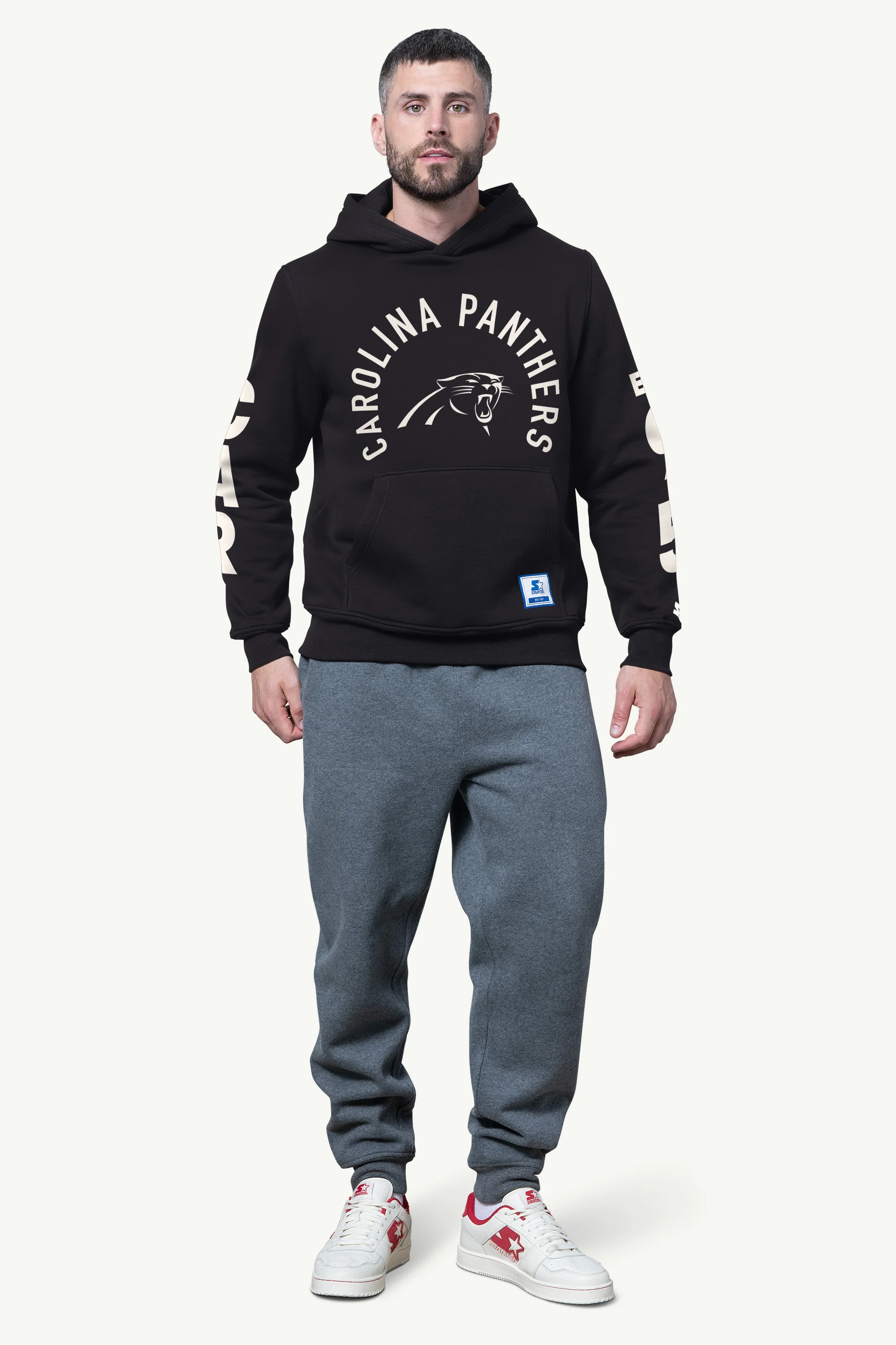 MENS CAROLINA PANTHERS HANDOFF FLEECE HOODIE - Image 2