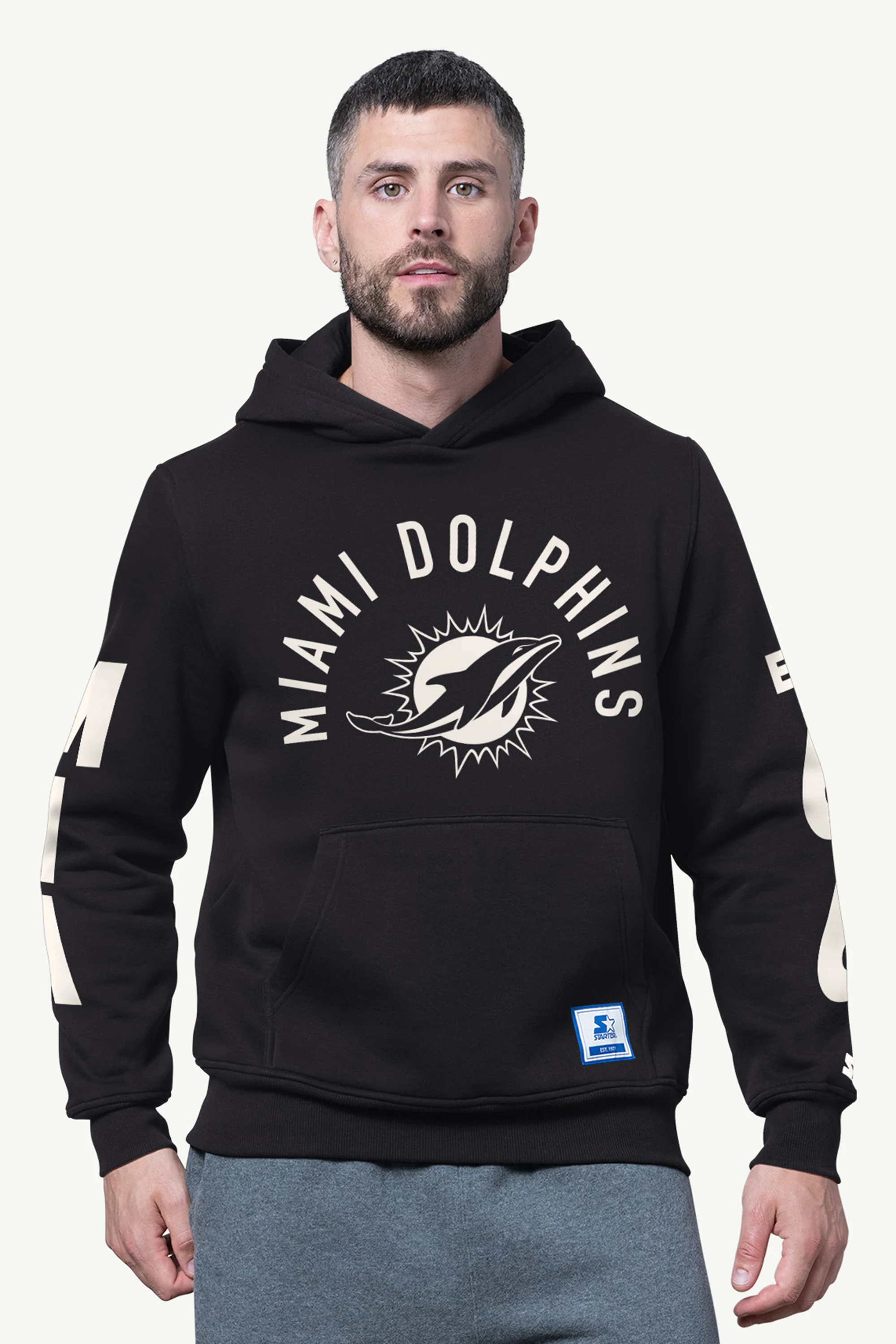 MENS MIAMI DOLPHINS HANDOFF FLEECE HOODIE