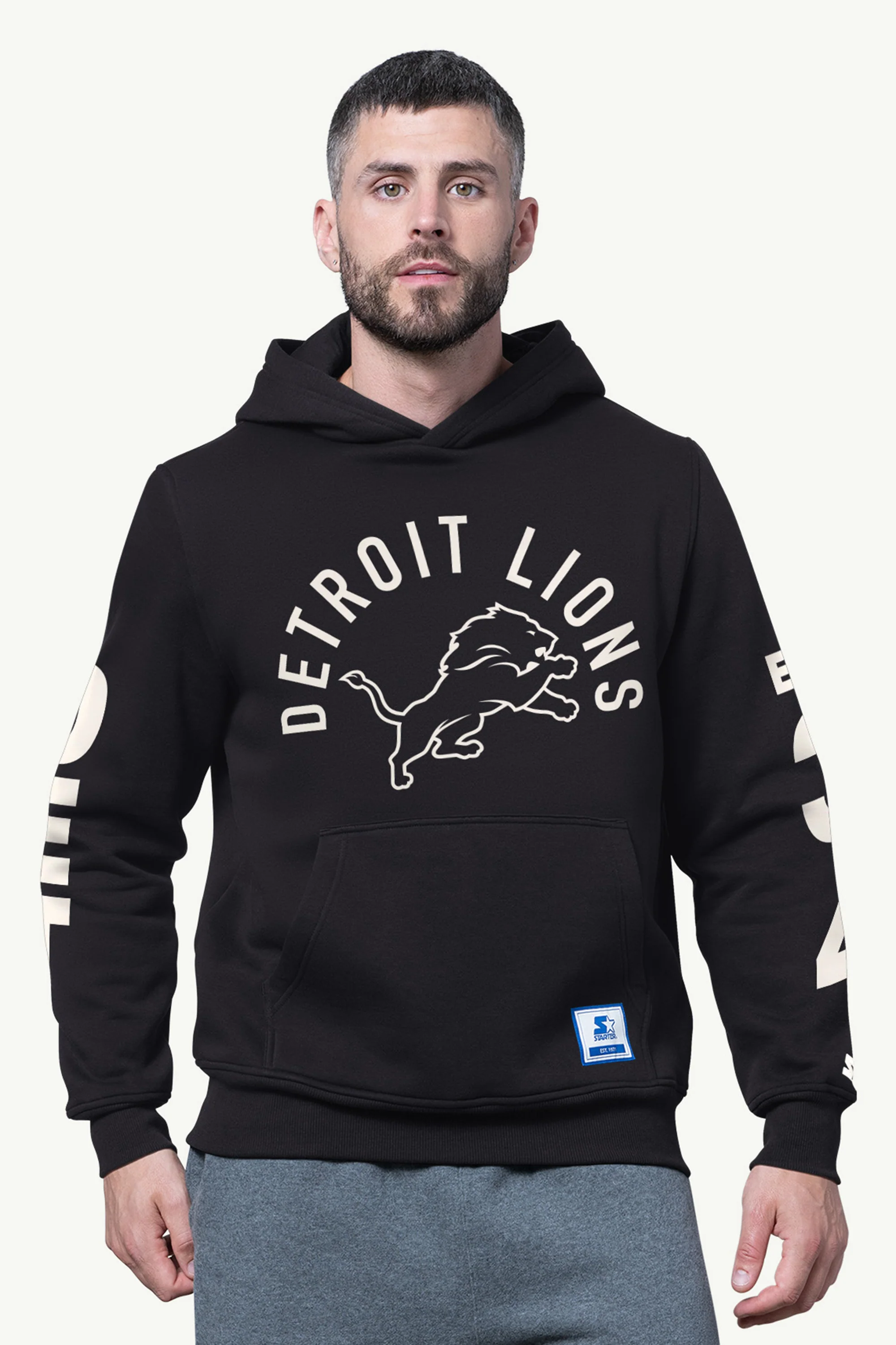 MENS DETROIT LIONS HANDOFF FLEECE HOODIE
