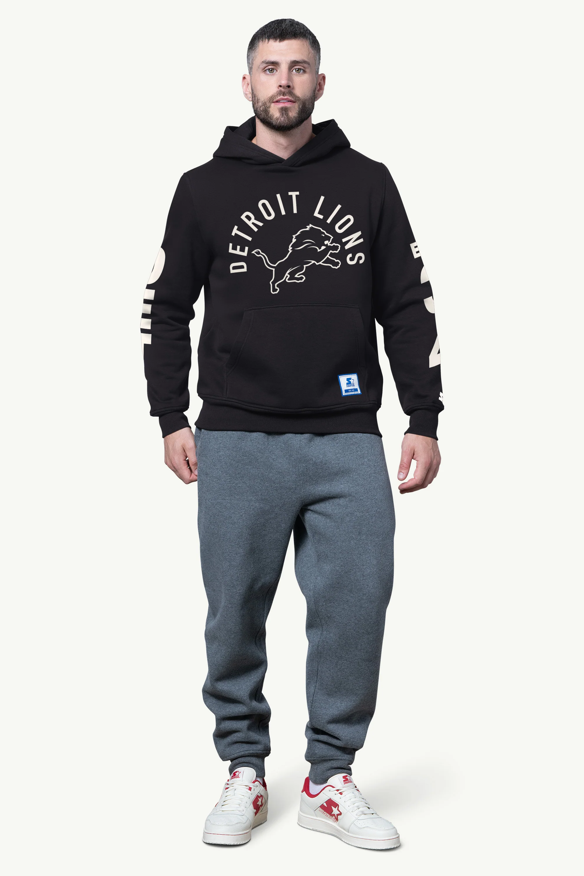 MENS DETROIT LIONS HANDOFF FLEECE HOODIE - Image 2