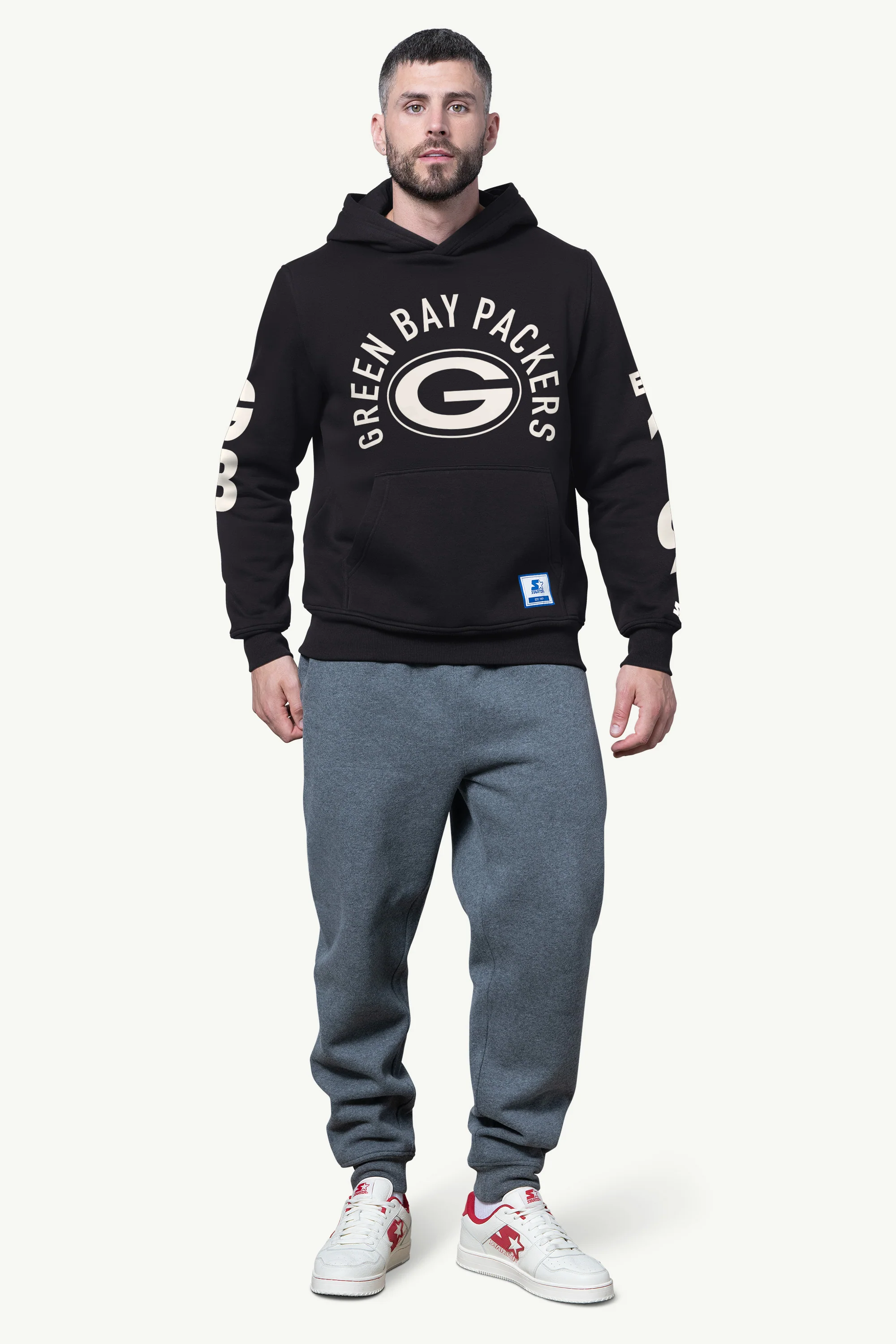MENS GREEN BAY PACKERS HANDOFF FLEECE HOODIE - Image 2
