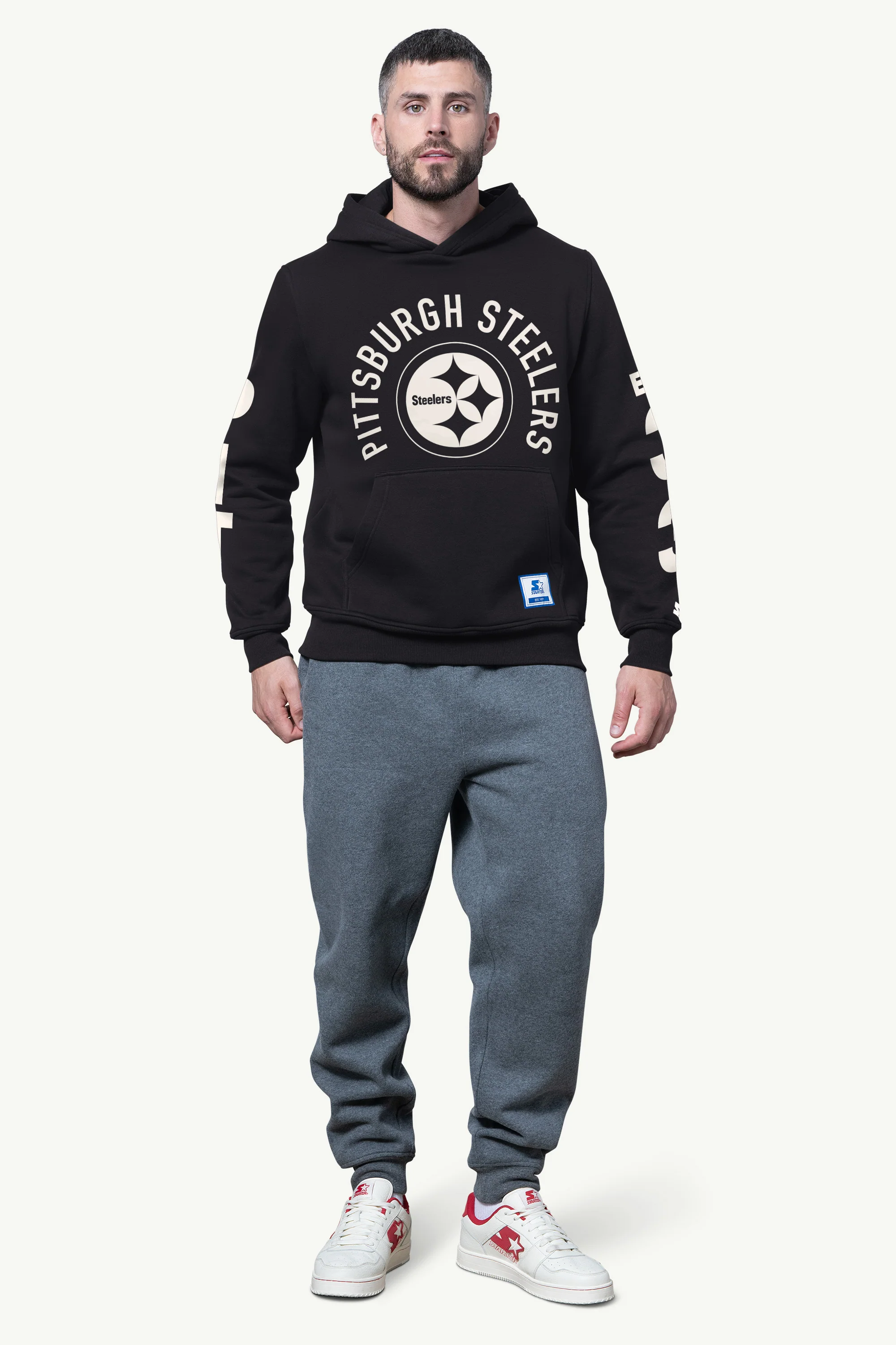 MENS PITTSBURGH STEELERS HANDOFF FLEECE HOODIE - Image 2