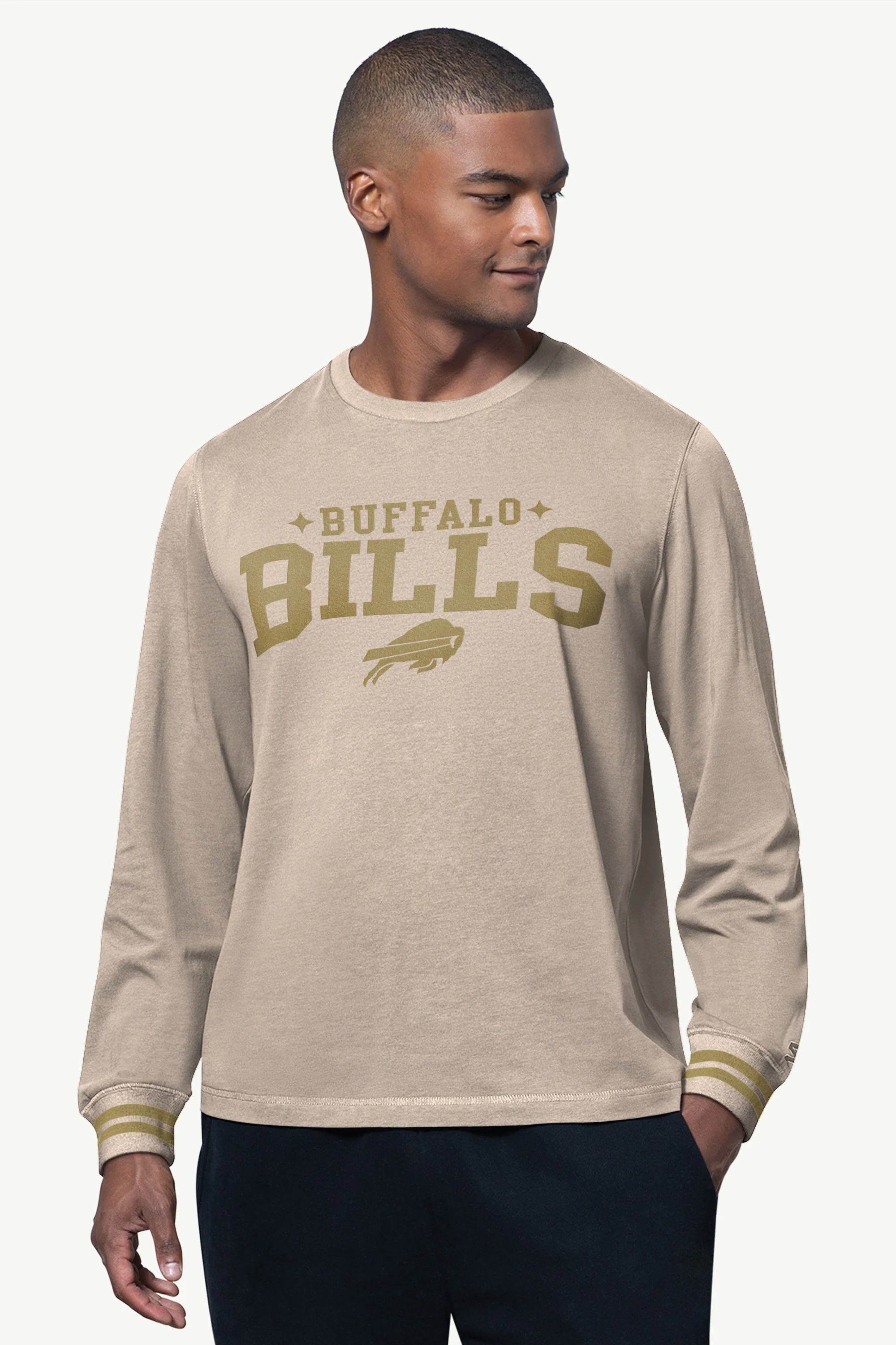 MENS BUFFALO BILLS FIELD LONG SLEEVE T SHIRT