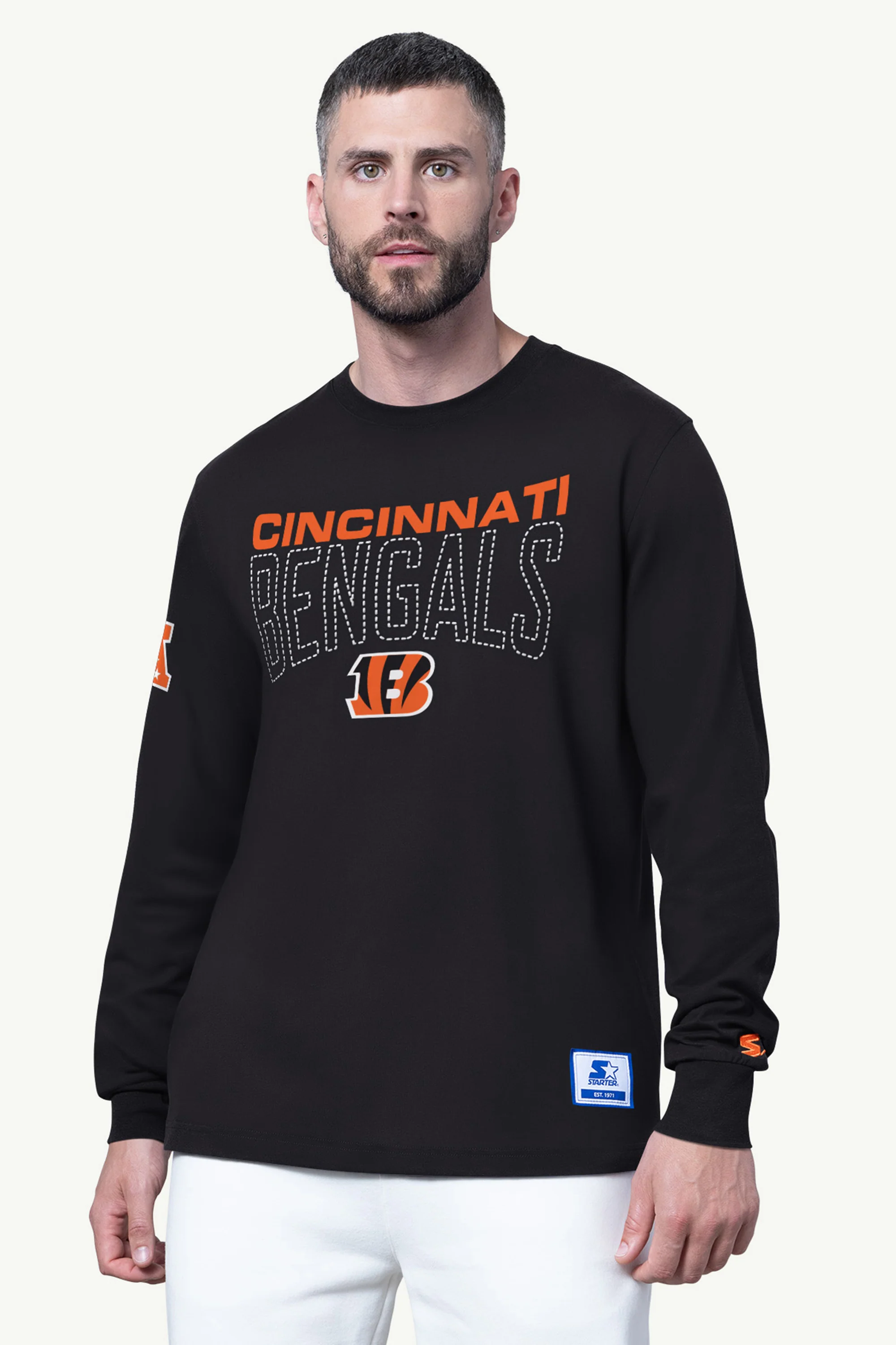 MENS CINCINNATI BENGALS LONG SLEEVE T SHIRT