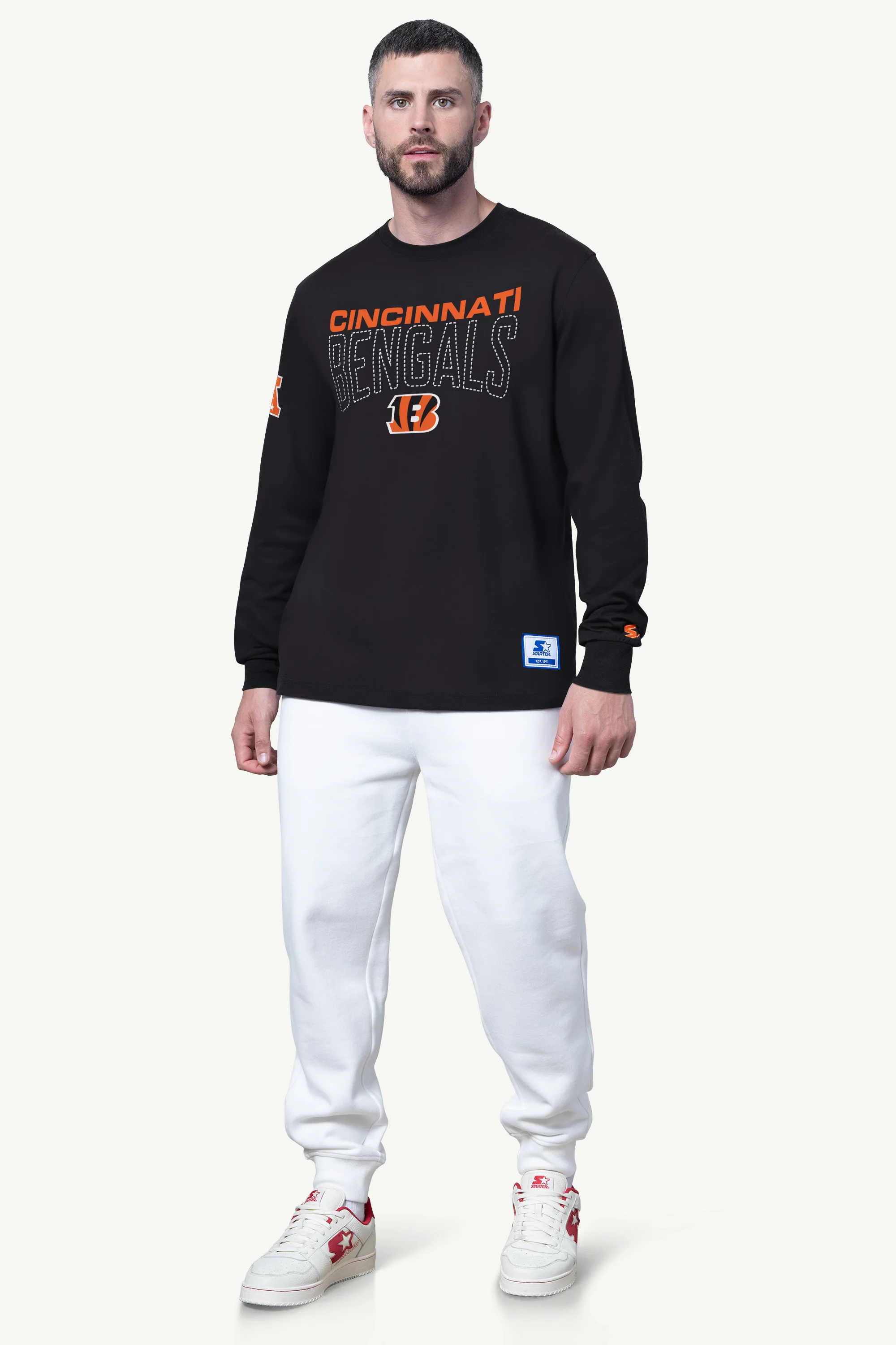 MENS CINCINNATI BENGALS LONG SLEEVE T SHIRT - Image 3