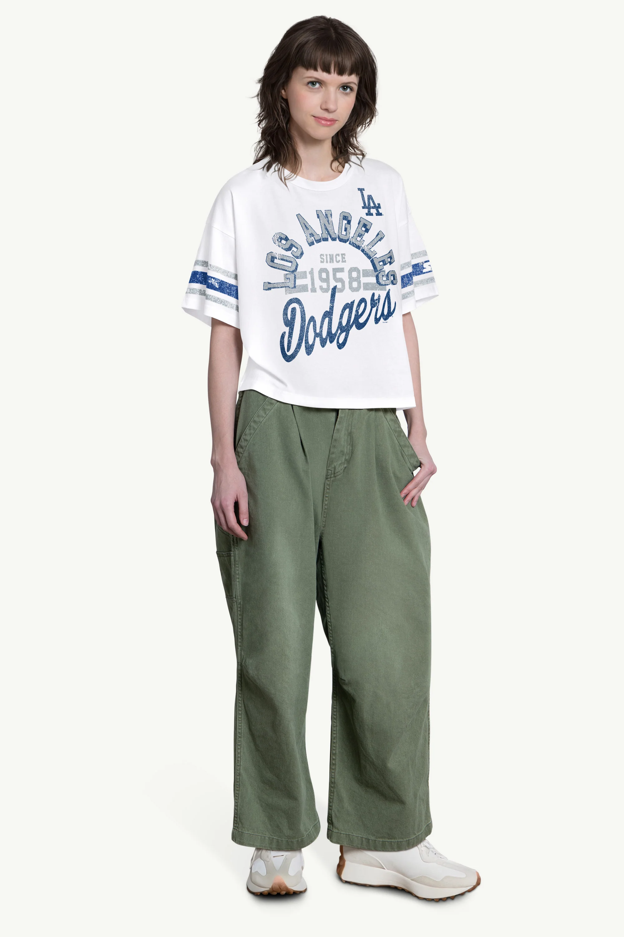 WOMENS LOS ANGELES DODGERS OFFENSE SHORT SLEEVE T SHIRT - Image 3