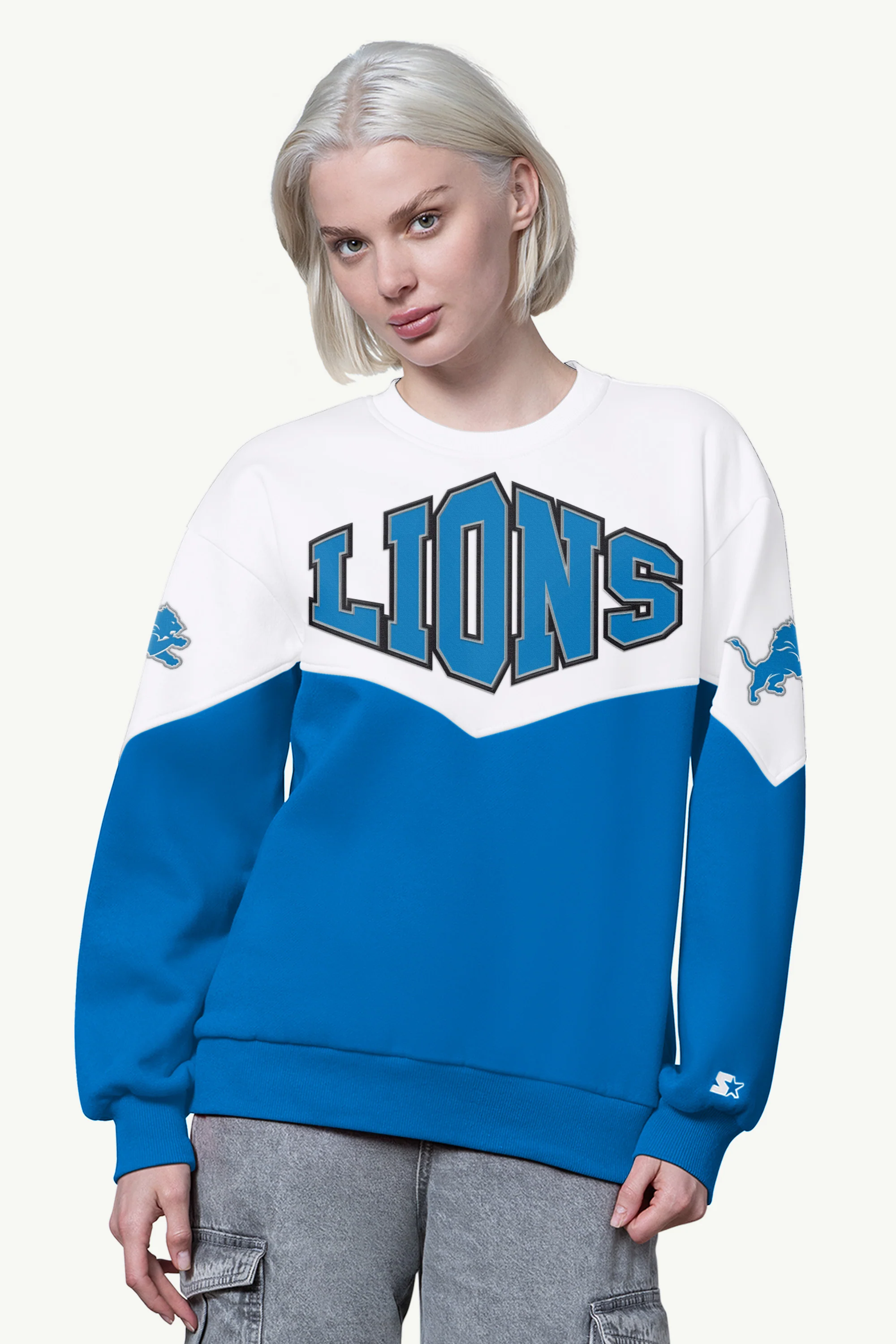 WOMENS DETROIT LIONS CLUTCH HIT FLEECE