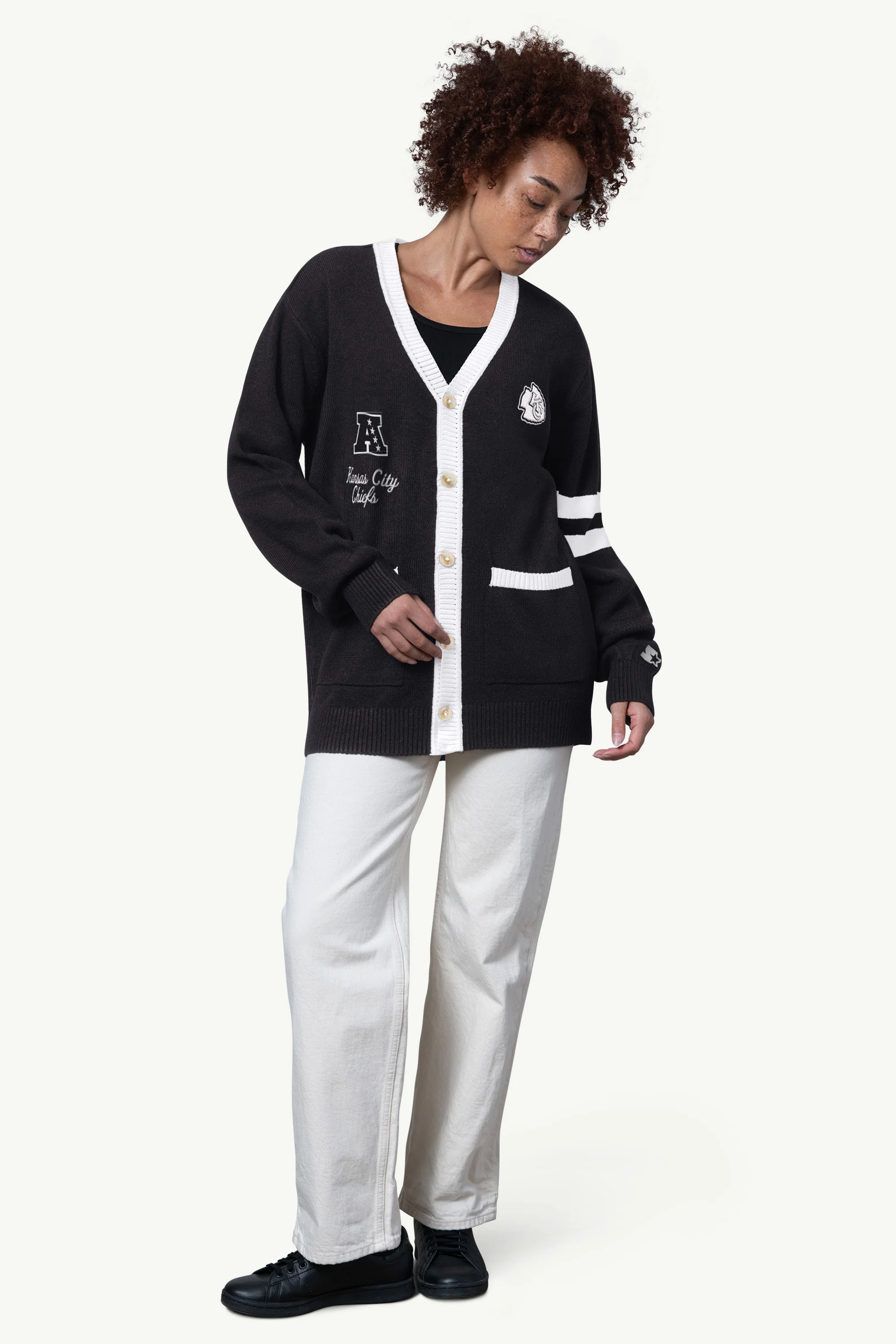 WOMENS KANSAS CITY CHIEFS CARDIGAN - Image 2