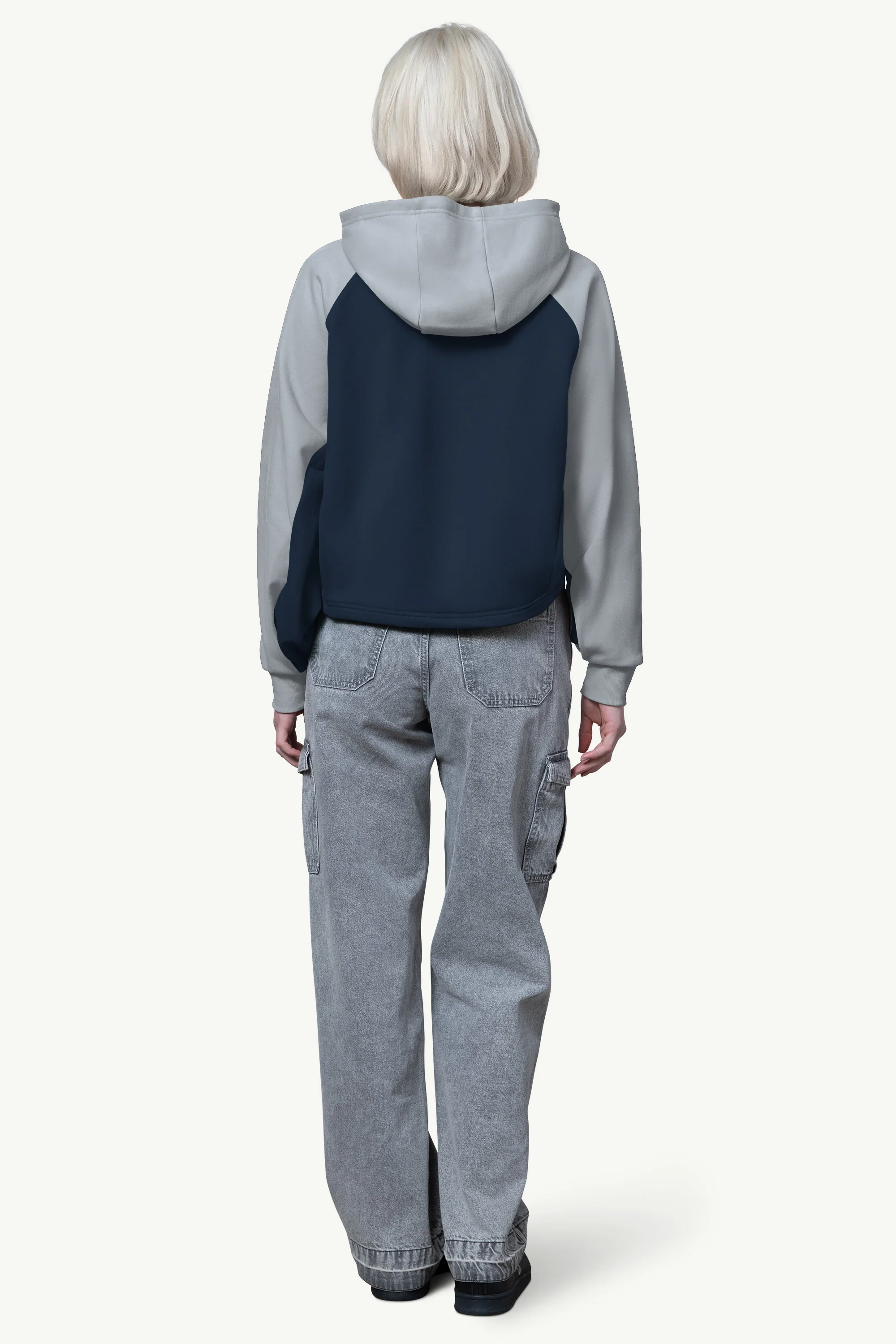 WOMENS DALLAS COWBOYS CROPPED HOODIE - Image 3