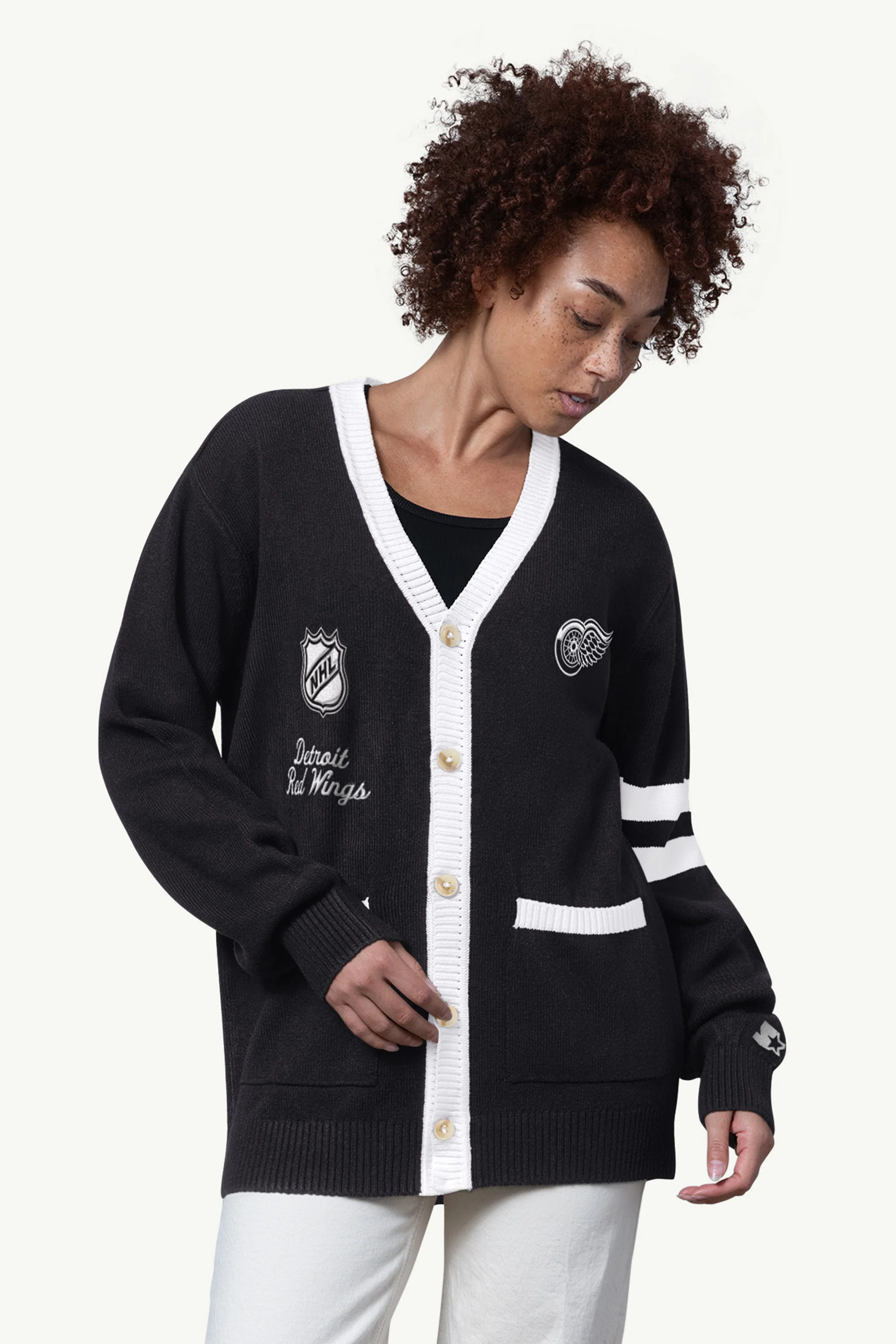 WOMENS DETROIT RED WINGS CARDIGAN