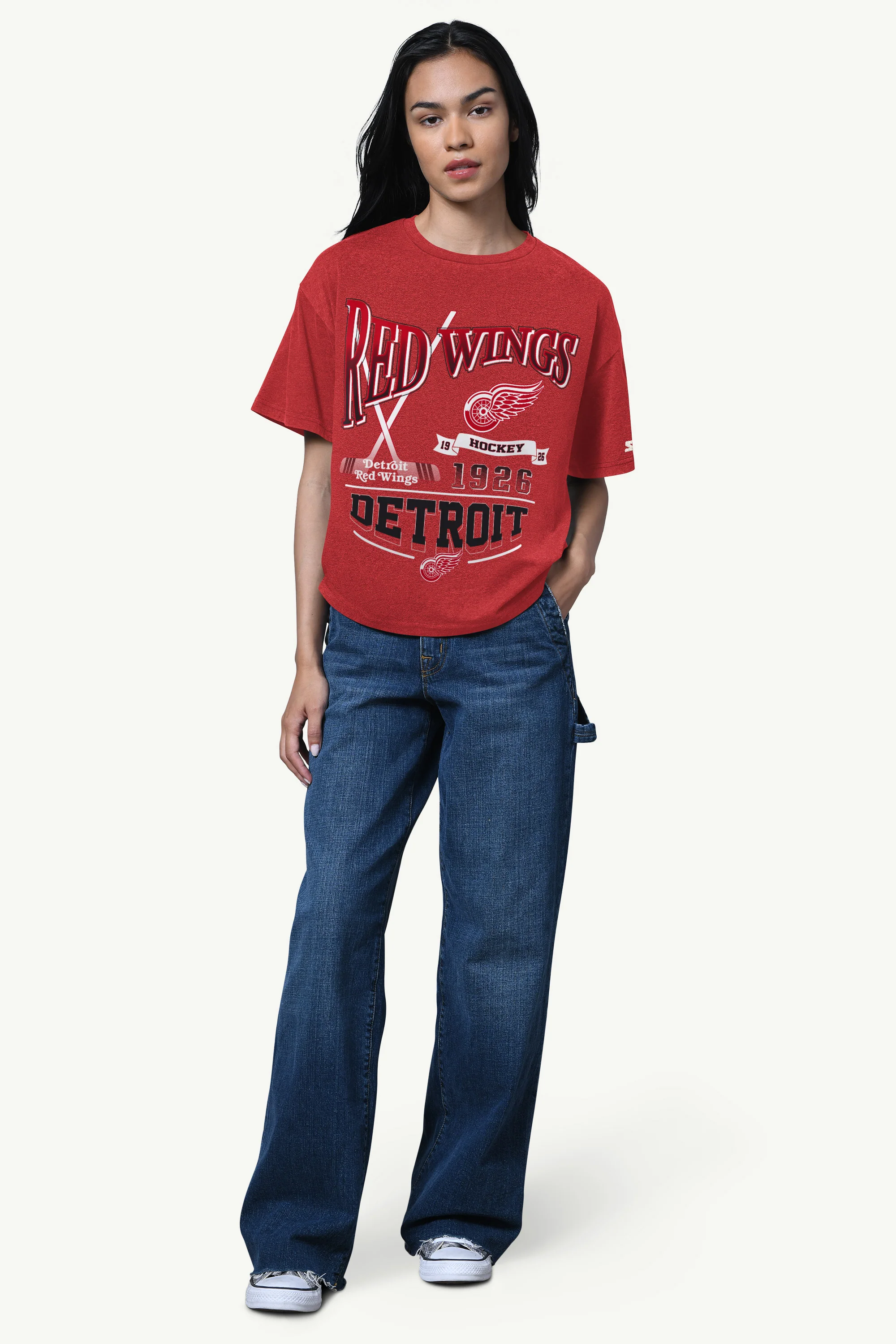 WOMENS DETROIT RED WINGS HALL OF FAME T SHIRT - Image 2