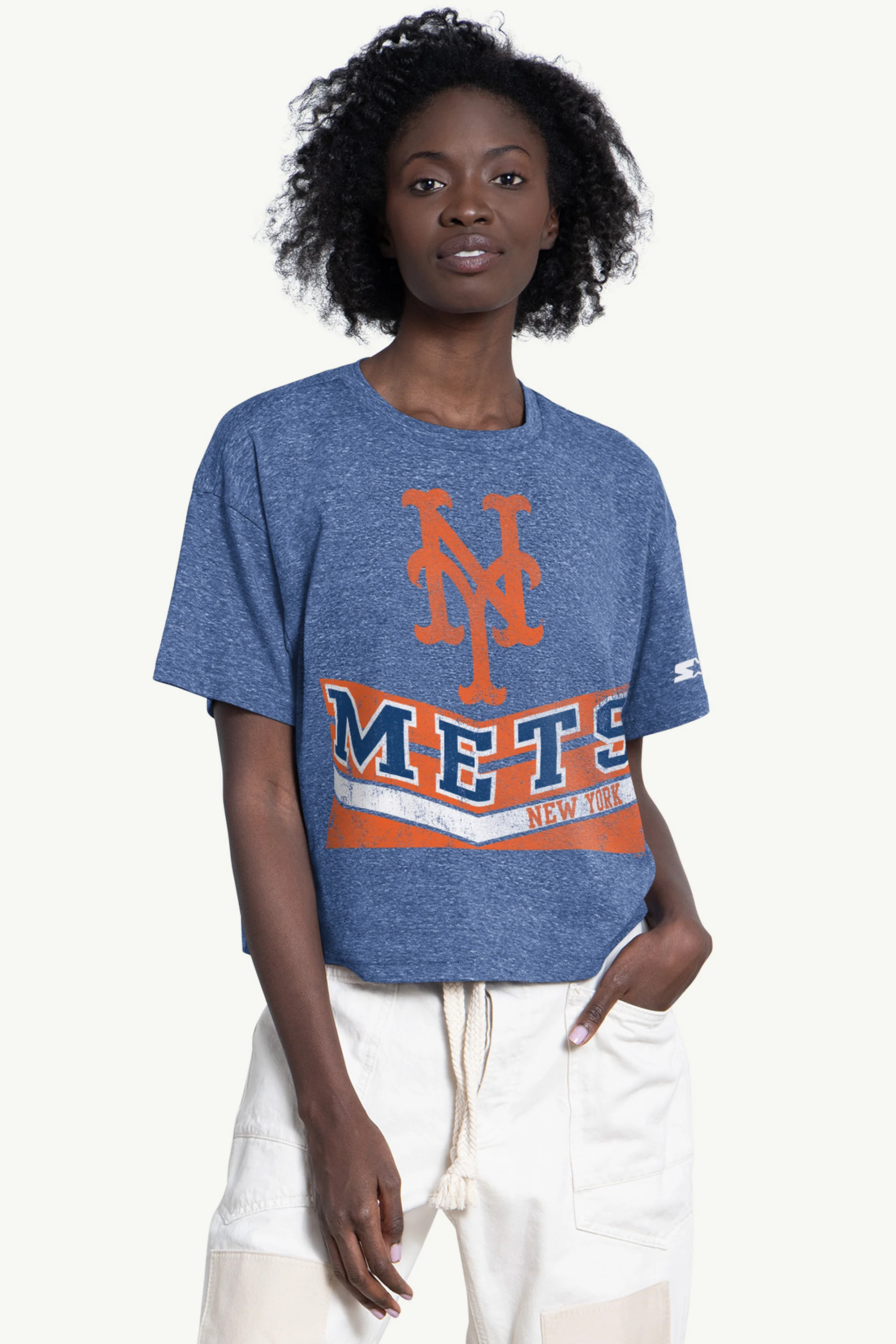 WOMENS NEW YORK METS JUMP SHOT TEE