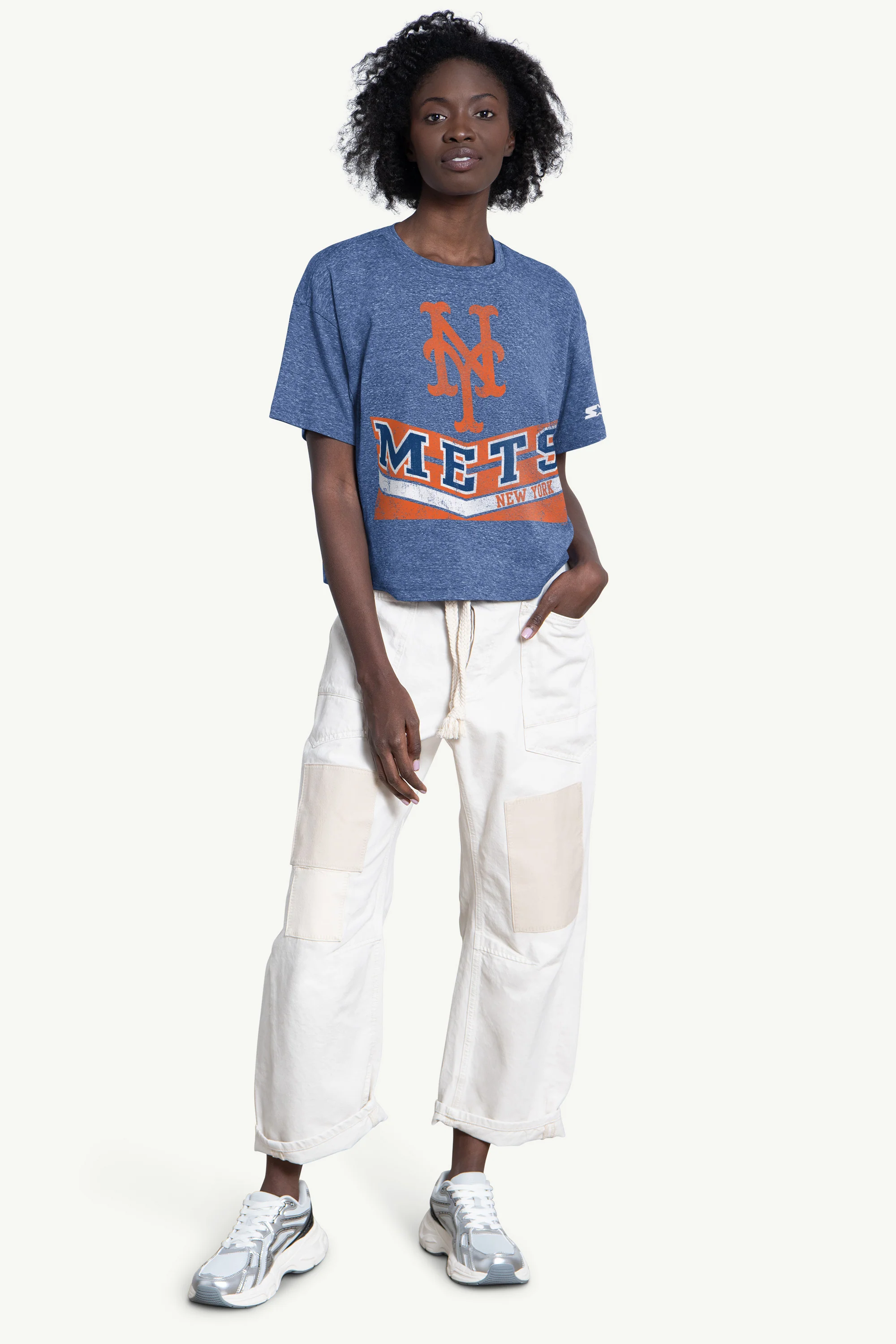 WOMENS NEW YORK METS JUMP SHOT TEE - Image 3