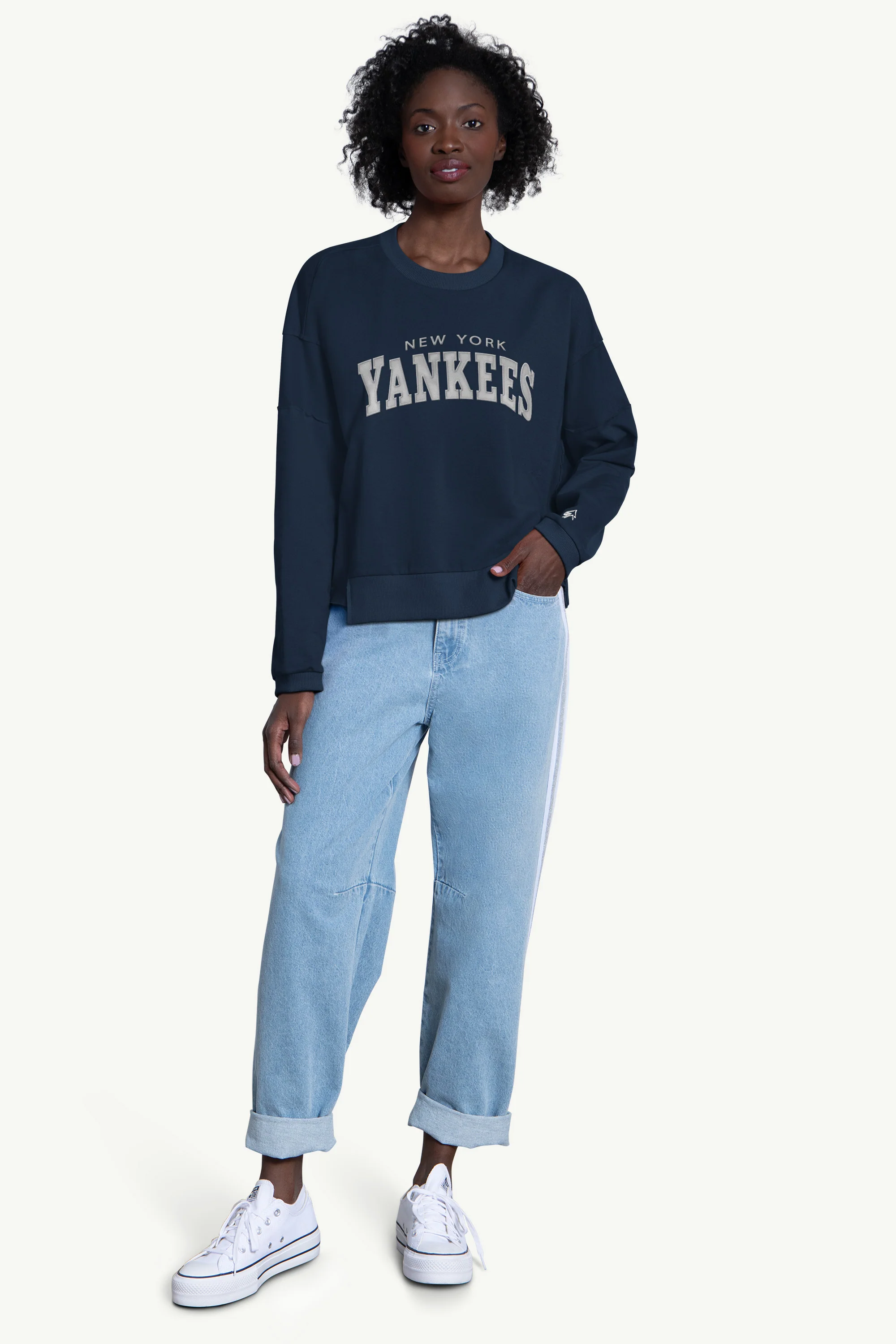 WOMENS NEW YORK YANKEES CREW NECK SWEATSHIRT - Image 3