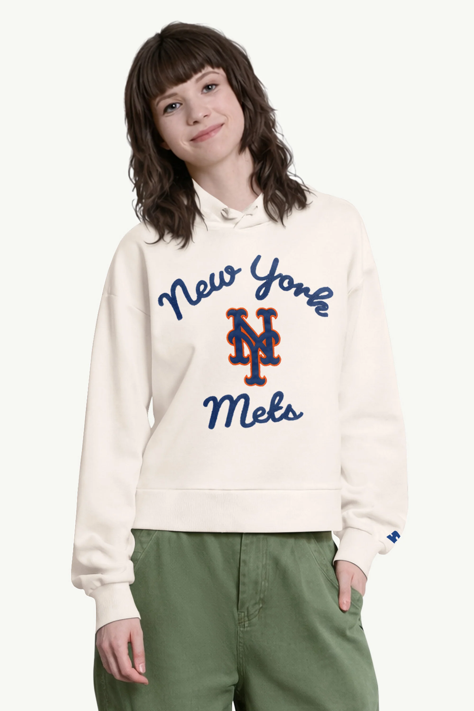 WOMENS NEW YORK METS BASELINE HOODIE