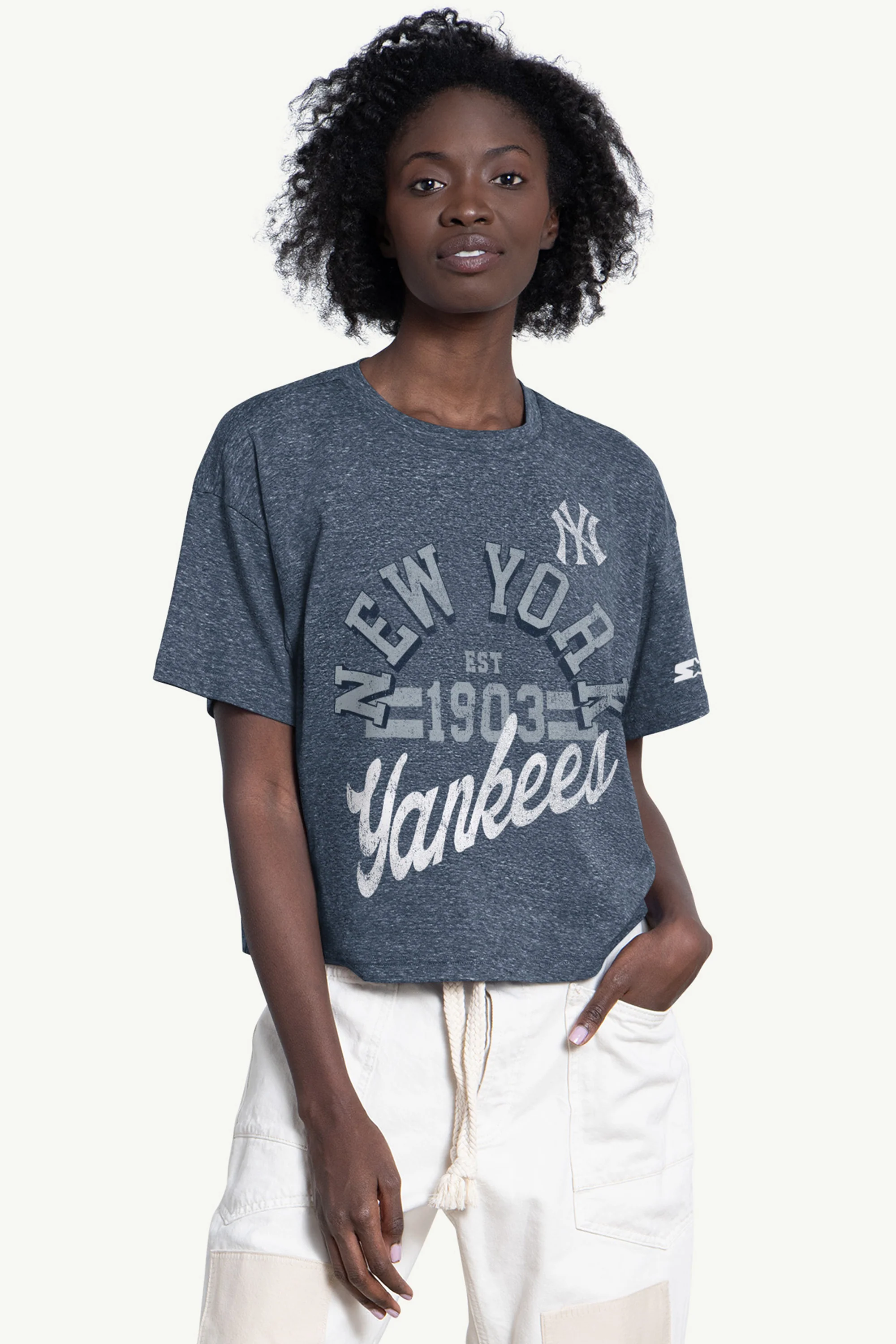 WOMENS NEW YORK YANKEES KNIT TEE