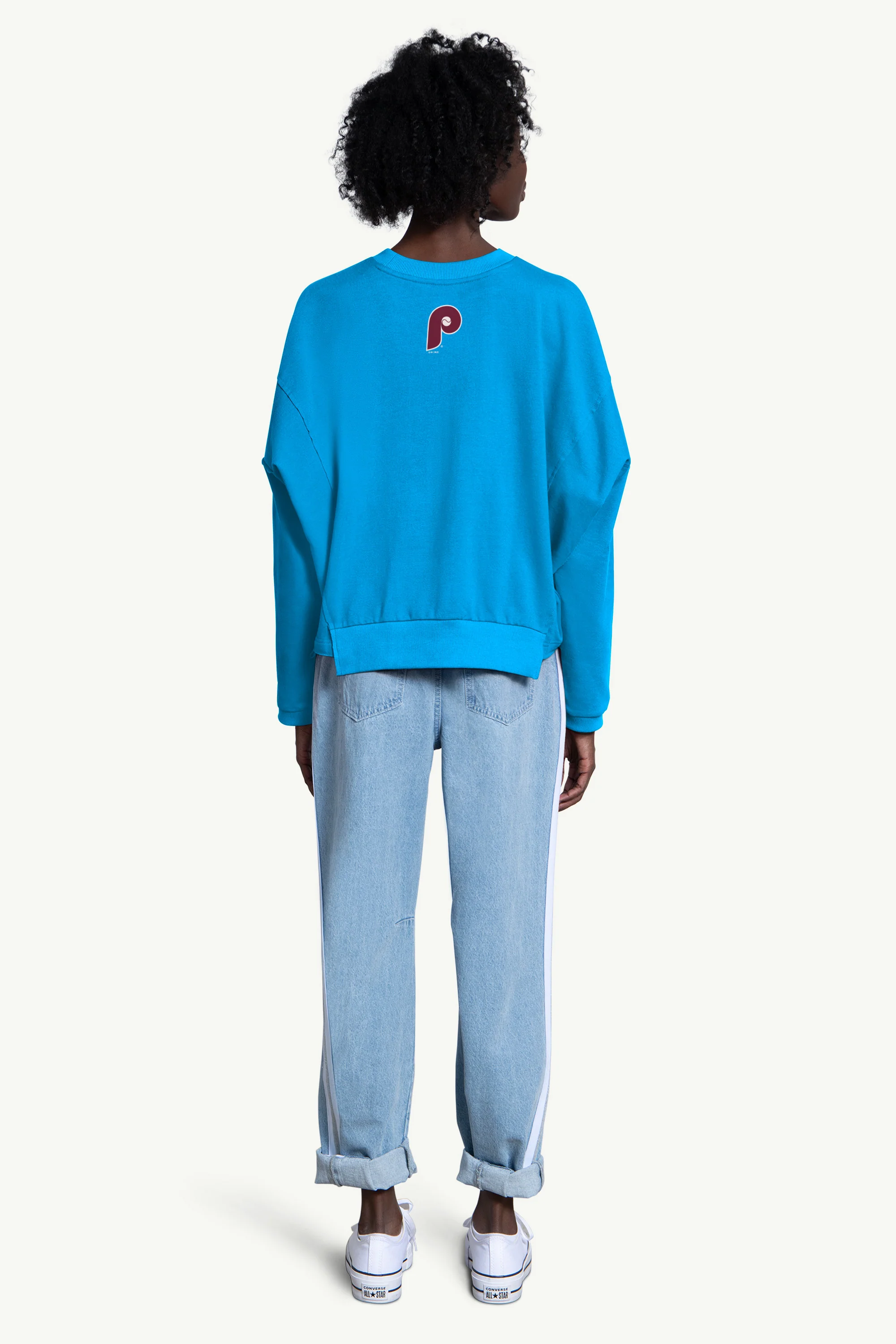WOMENS PHILADELPHIA PHILLIES CREW NECK SWEATSHIRT - Image 2