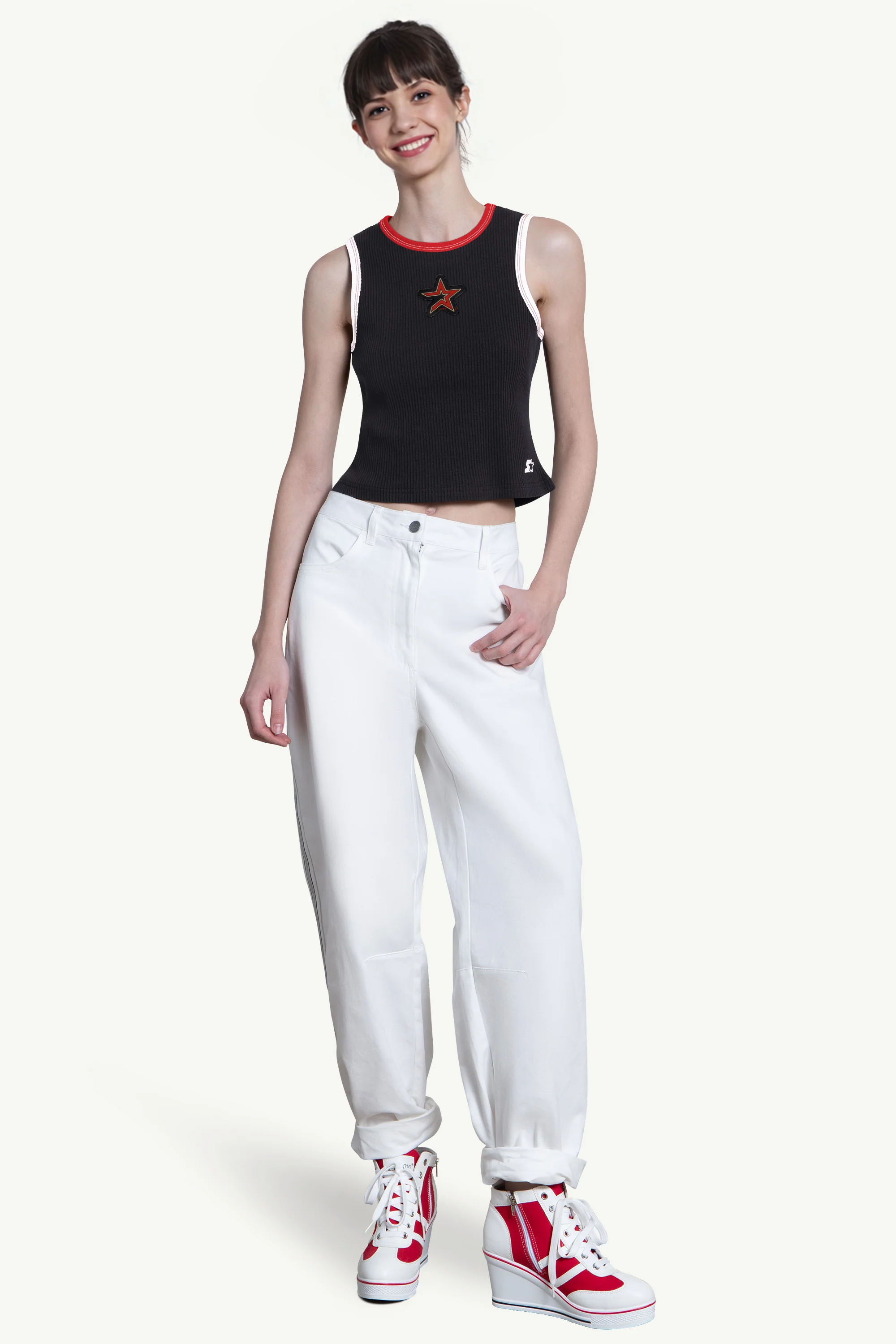 WOMENS HOUSTON ASTROS PLAY THE BALL CROP TANK - Image 3