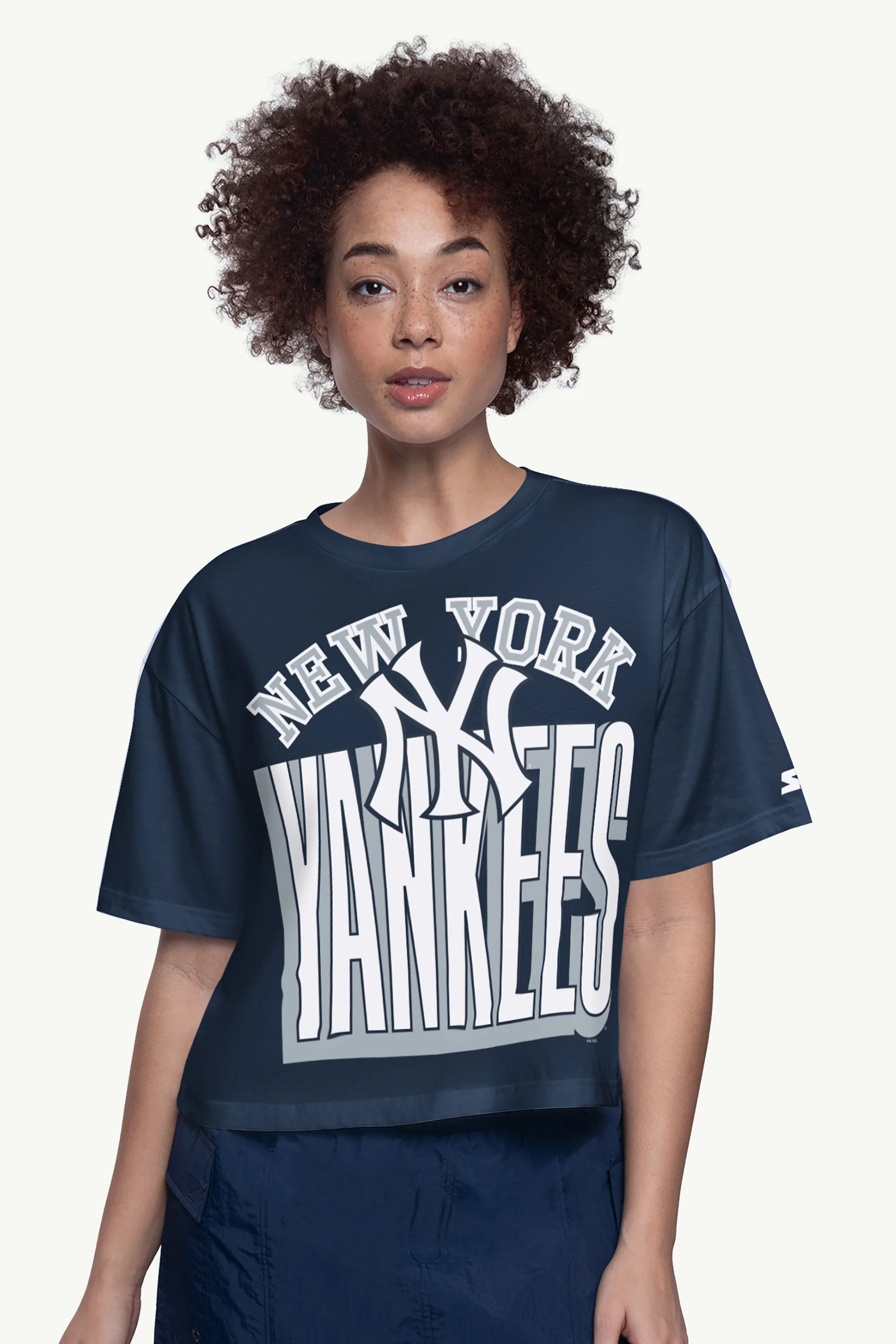 WOMENS NEW YORK YANKEES CROPPED T SHIRT