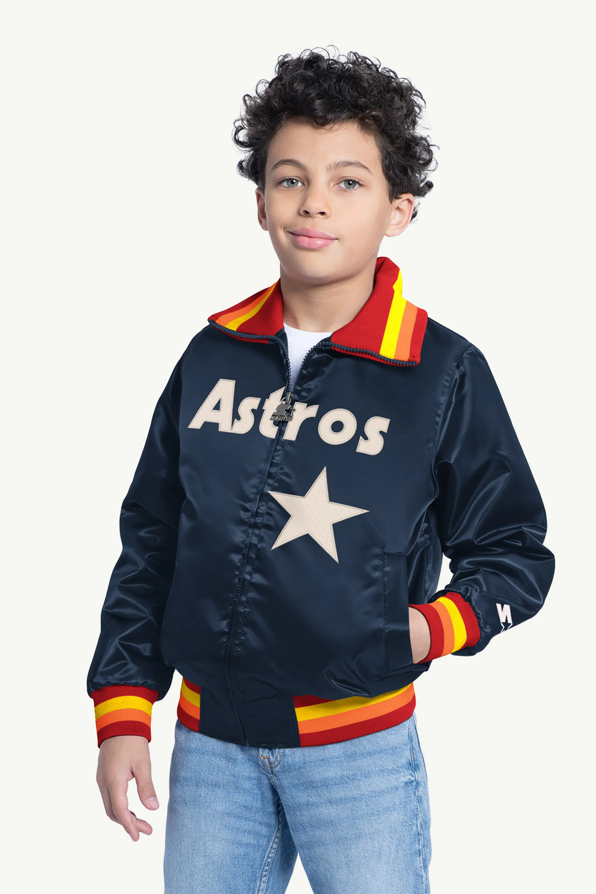 YOUTH HOUSTON ASTROS CAPTAIN JR. VARSITY JACKET