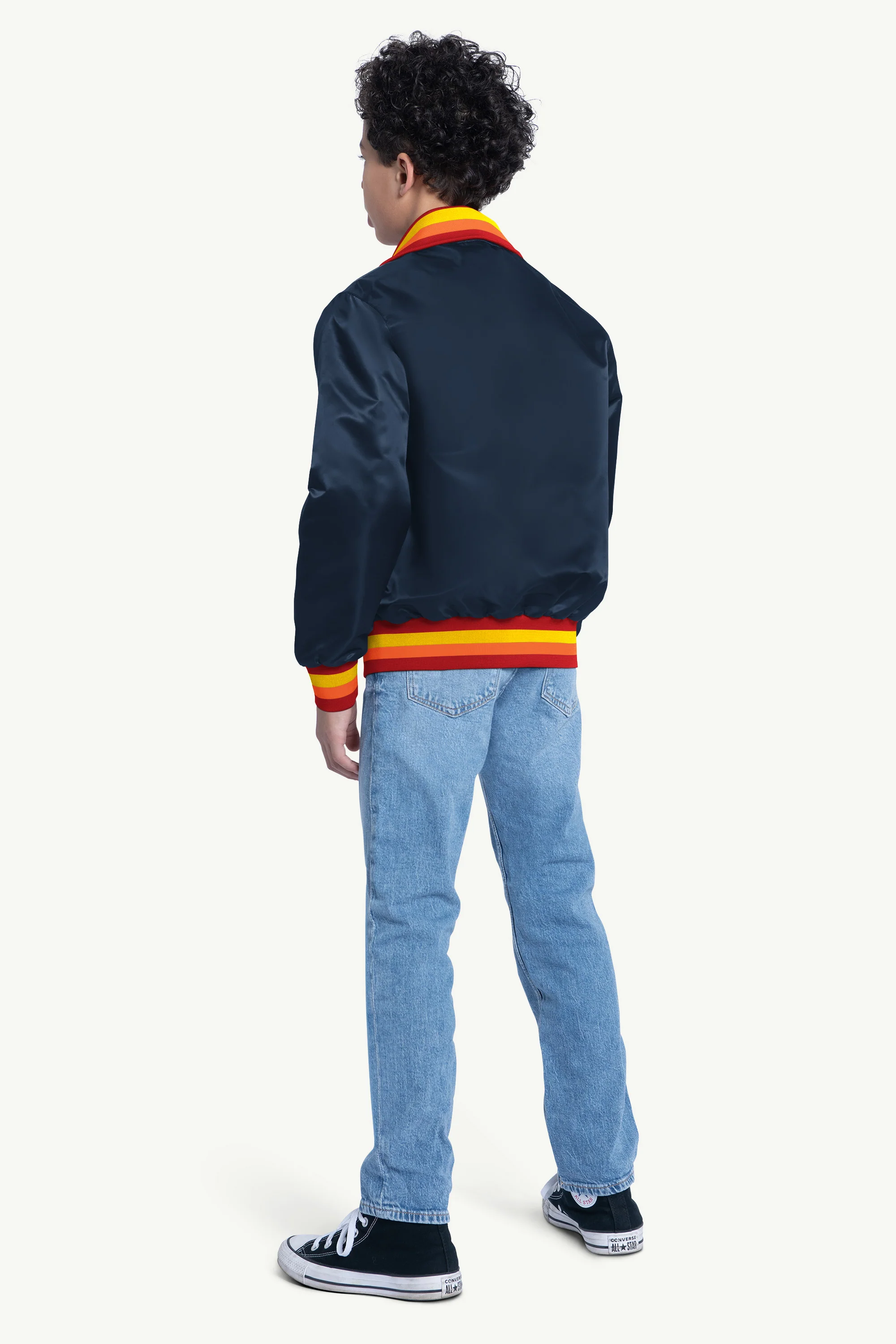 YOUTH HOUSTON ASTROS CAPTAIN JR. VARSITY JACKET - Image 2
