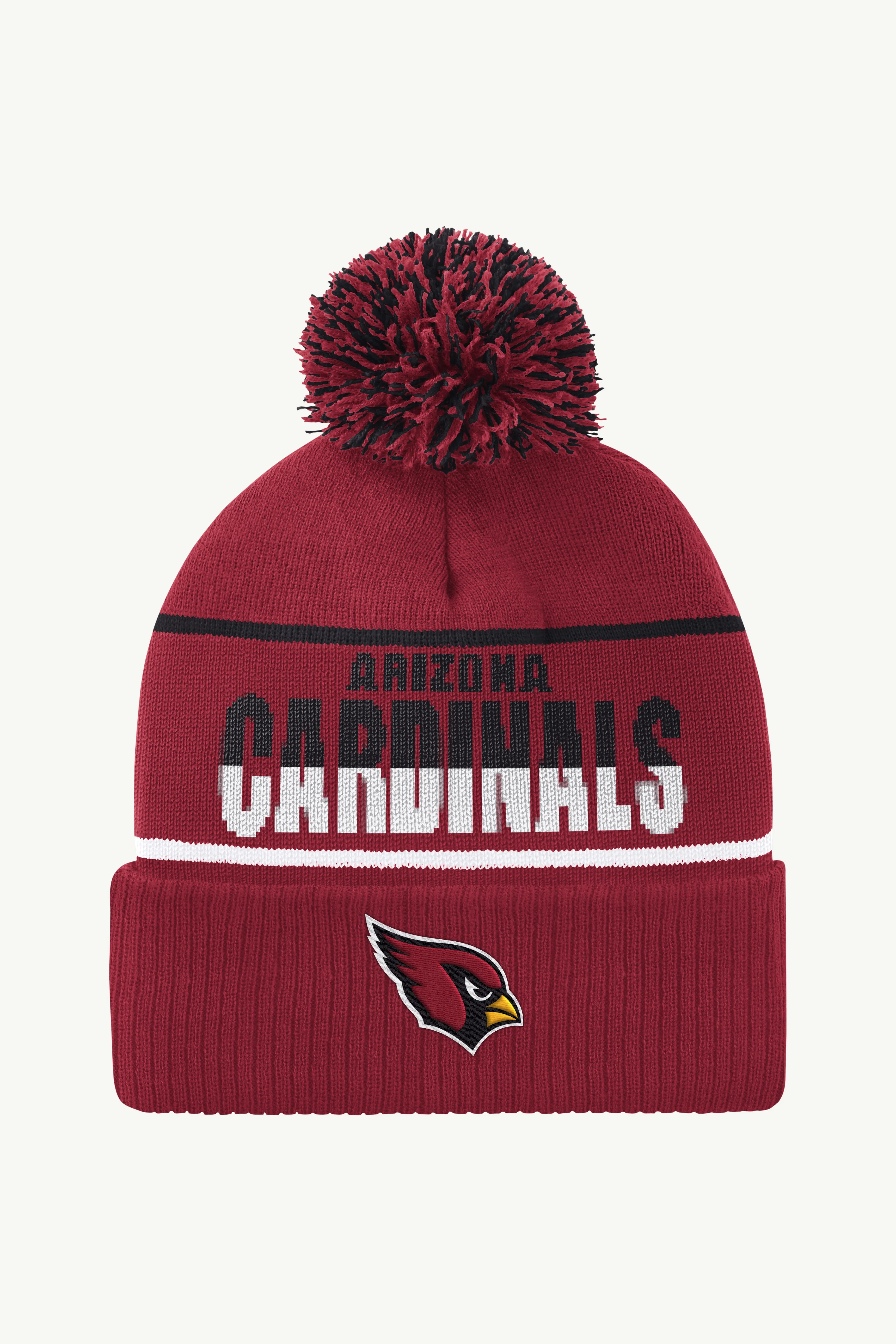 ARIZONA CARDINALS POM CUFFED BEANIE