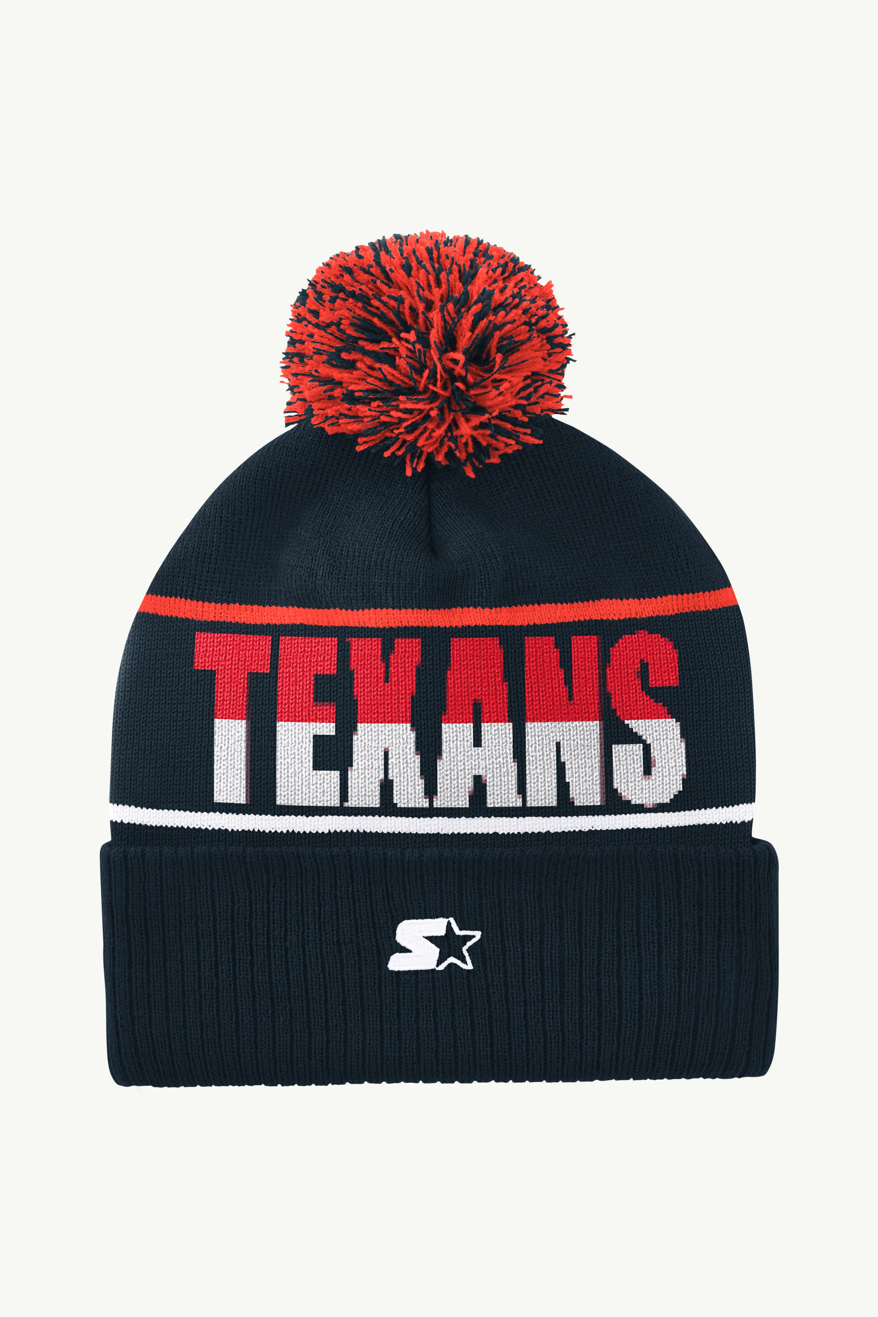 HOUSTON TEXANS POM CUFFED BEANIE - Image 2