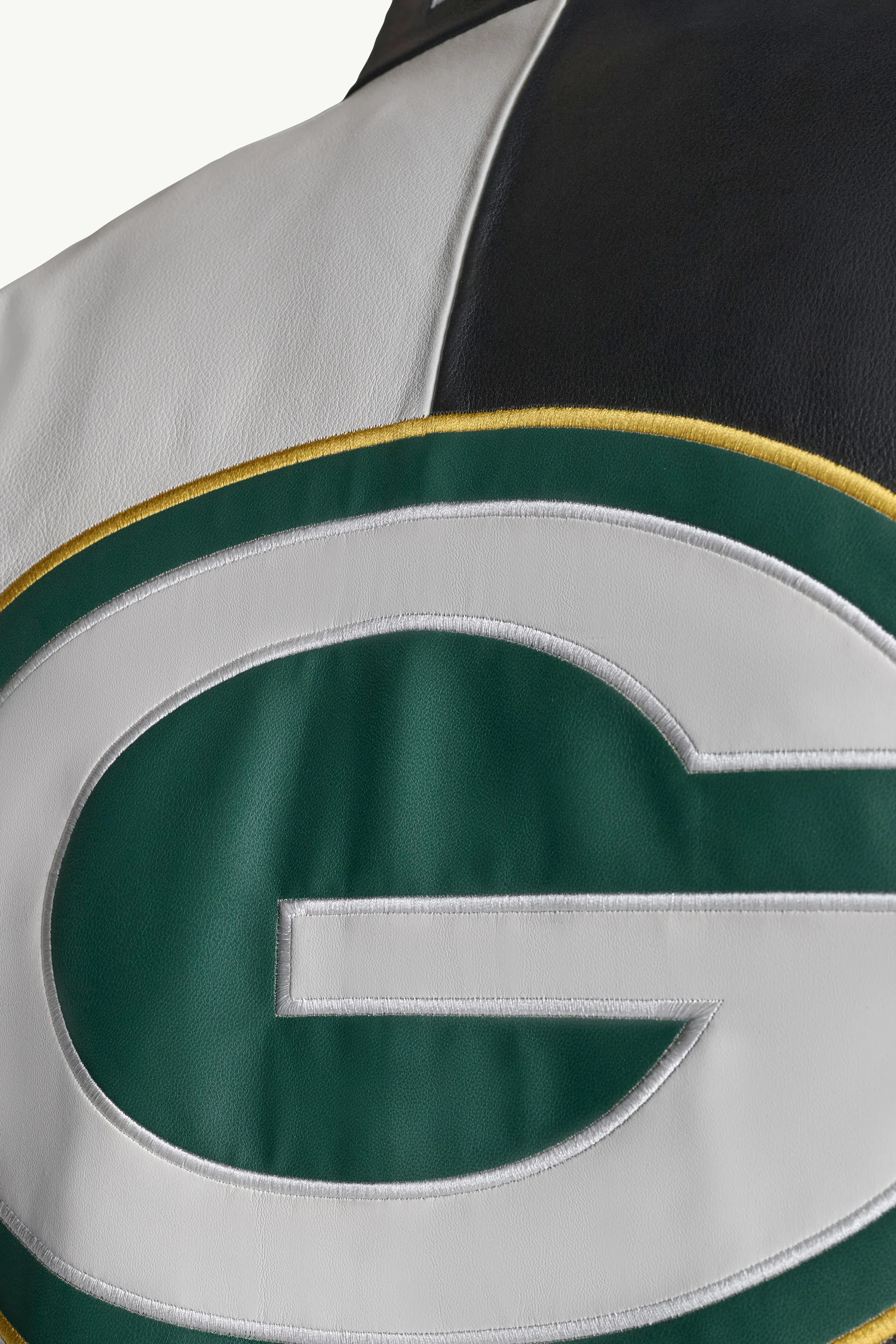 GREEN BAY PACKERS RETRO FULL ZIP LEATHER JACKET - Image 6