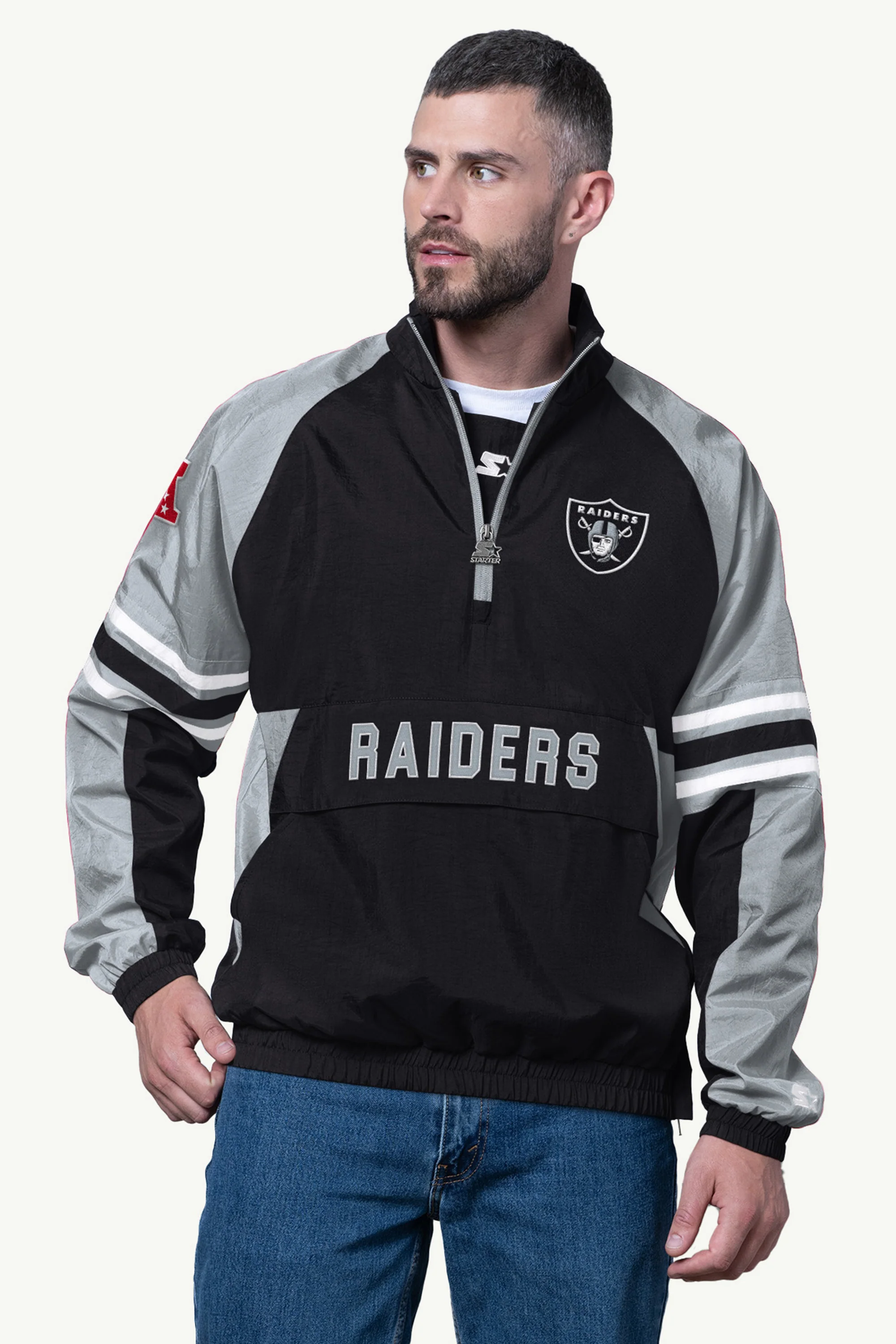 MENS LAS VEGAS RAIDERS WINDBREAKER